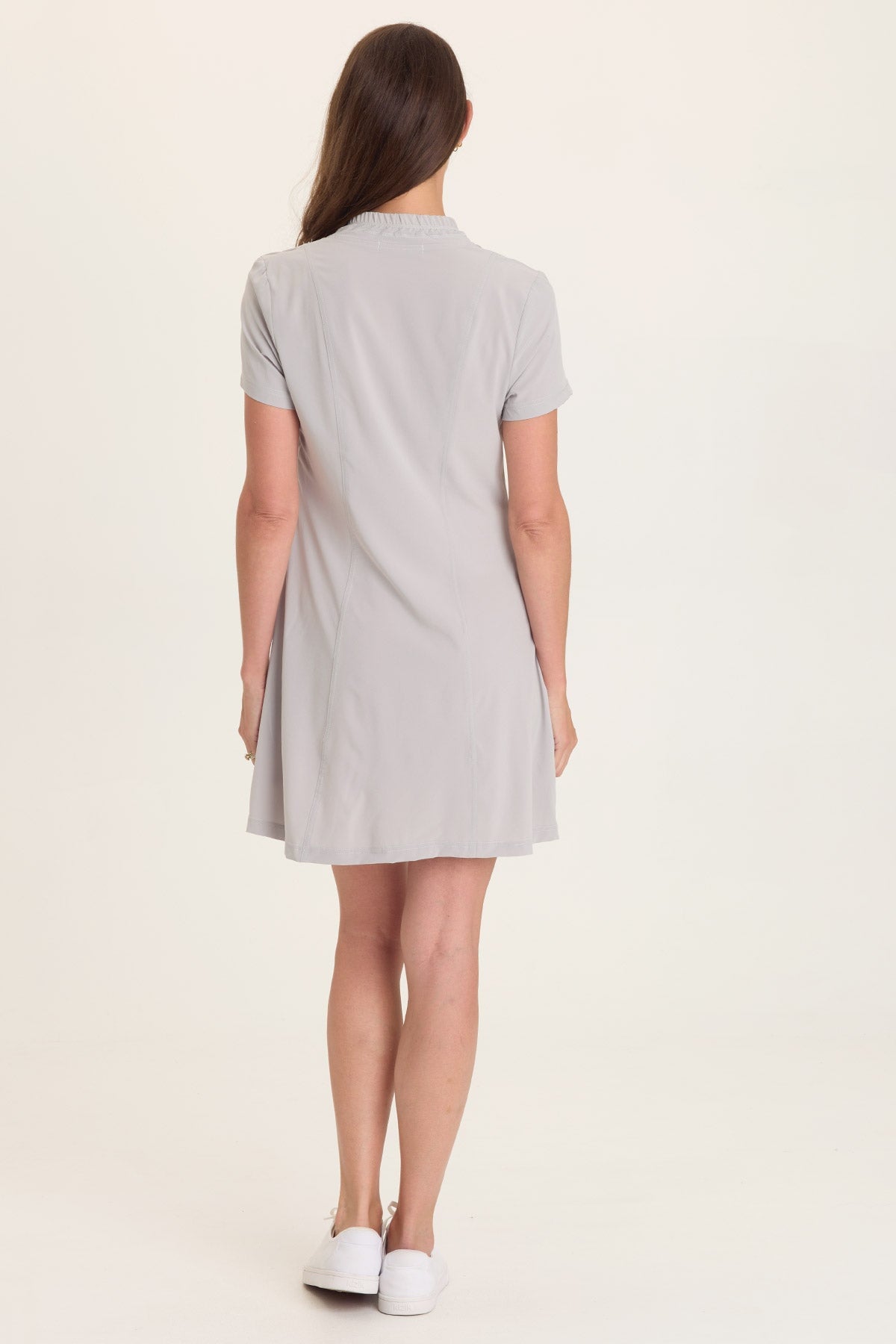 Wearables Mulder Active Double Zipper Short Sleeve Jacket Dress