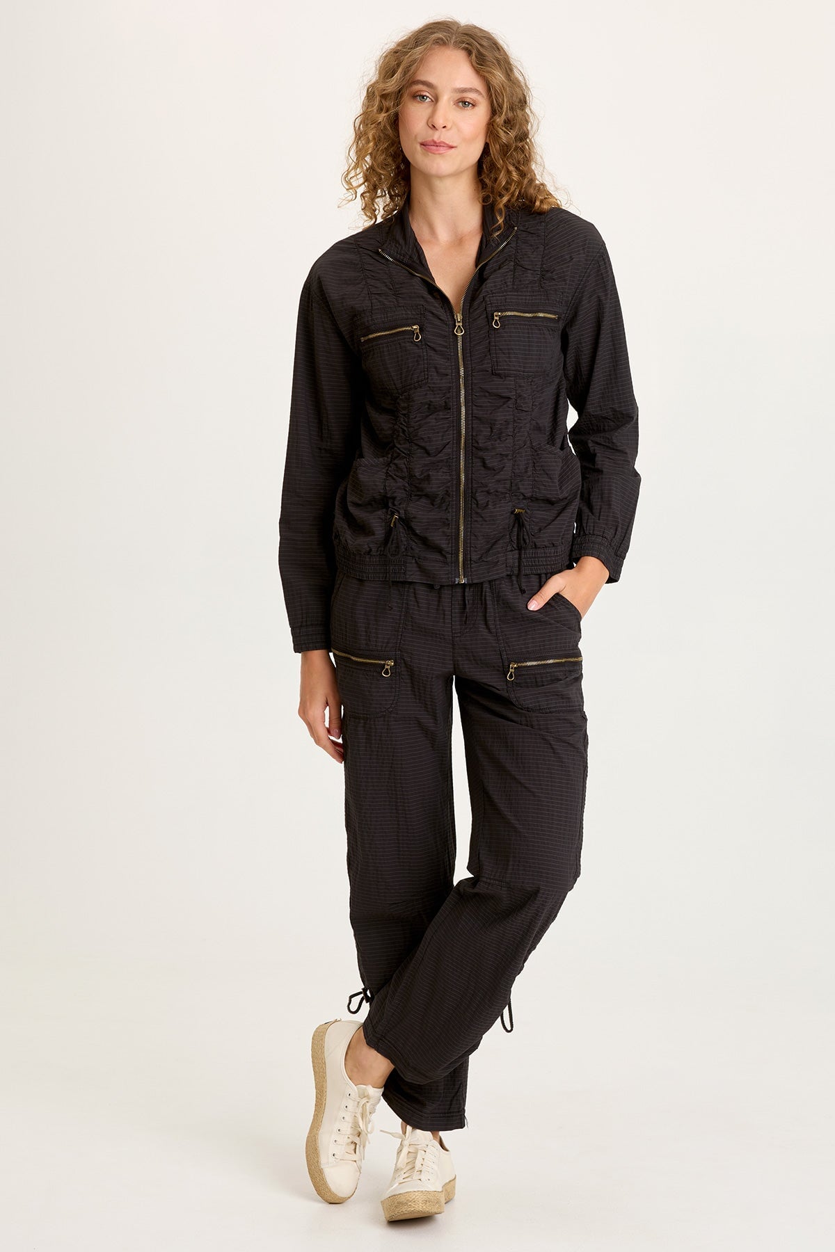 XCVI Trotter Textured Side Cinch Pull-On Pant