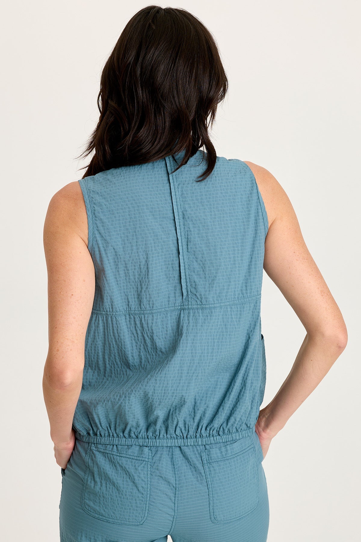 XCVI Tallis Textured Zip Front Vest 