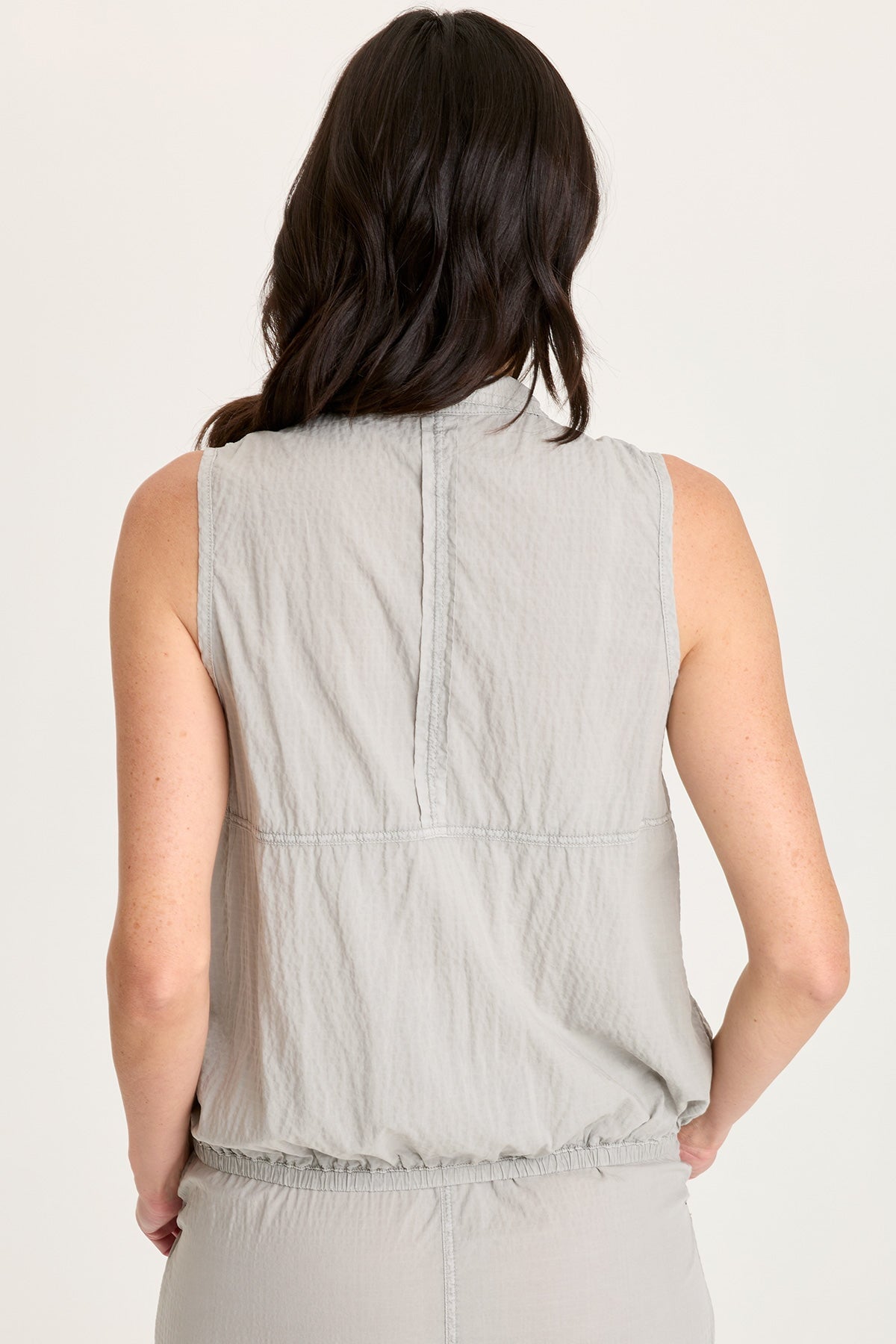 XCVI Tallis Textured Zip Front Vest 