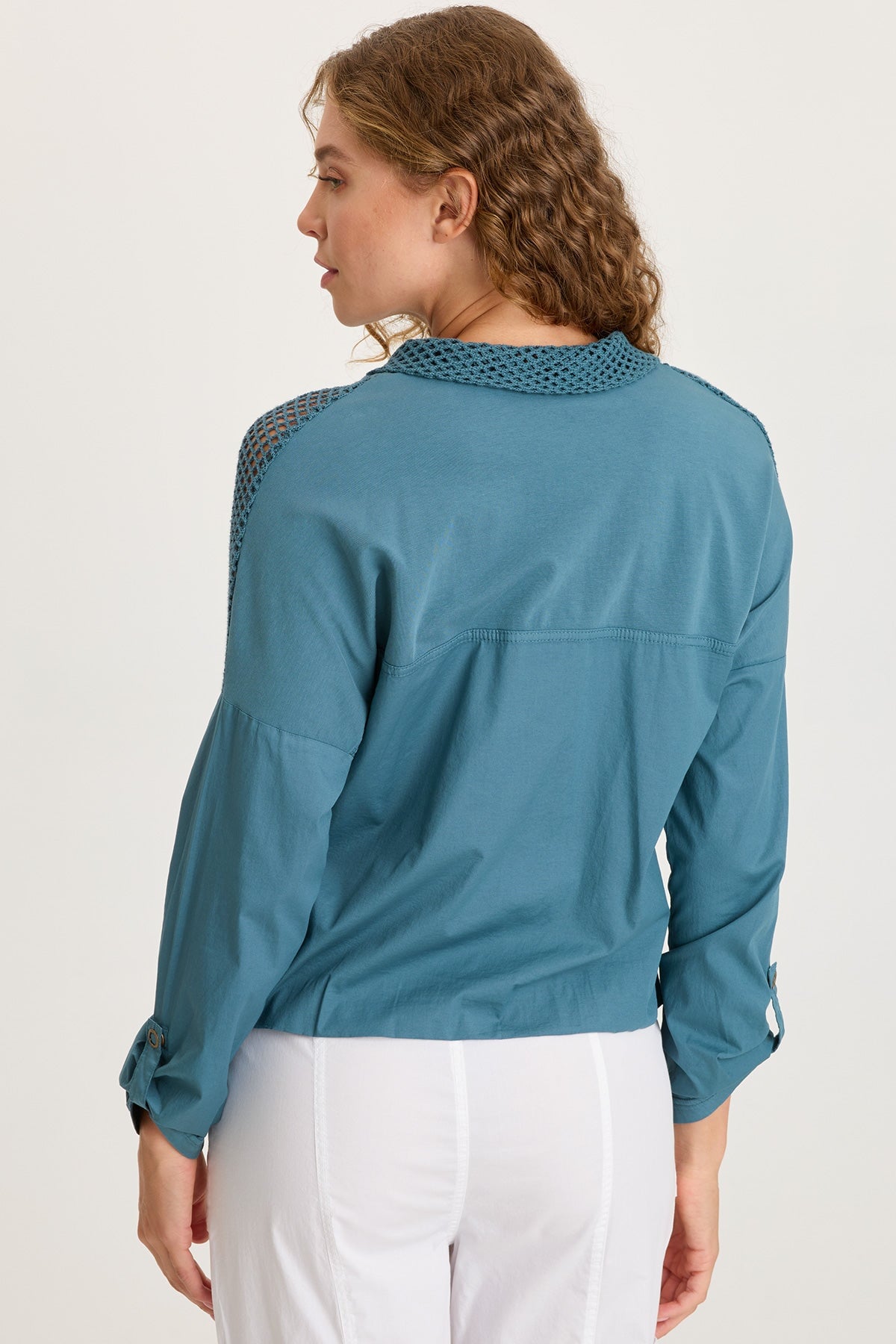 XCVI Niels Poplin/Mesh Jacket 