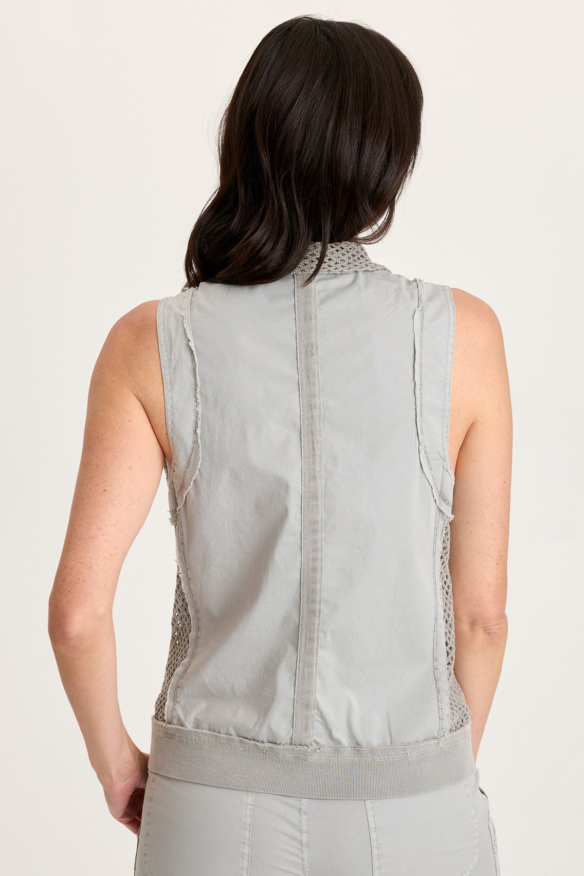 XCVI Helsa Poplin/Mesh Vest 
