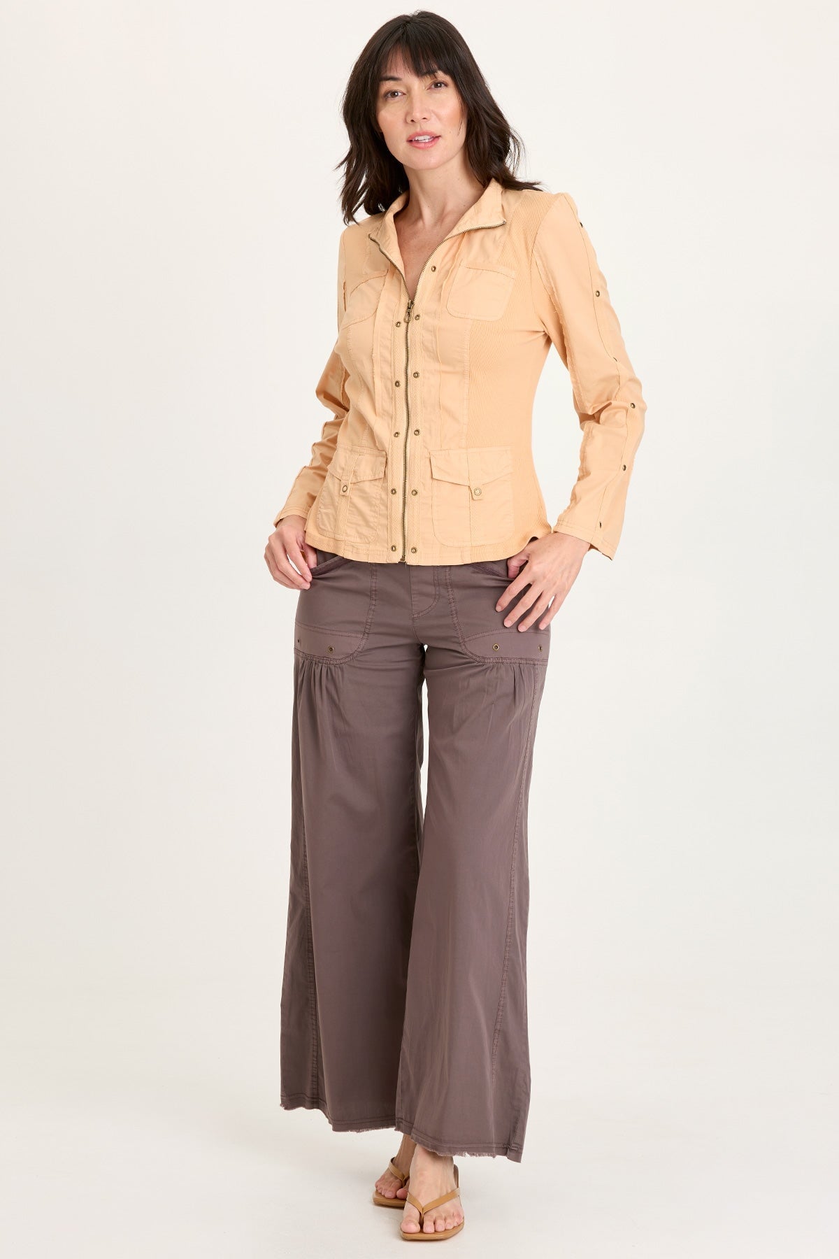 XCVI Brently Poplin Wide Leg Pant 