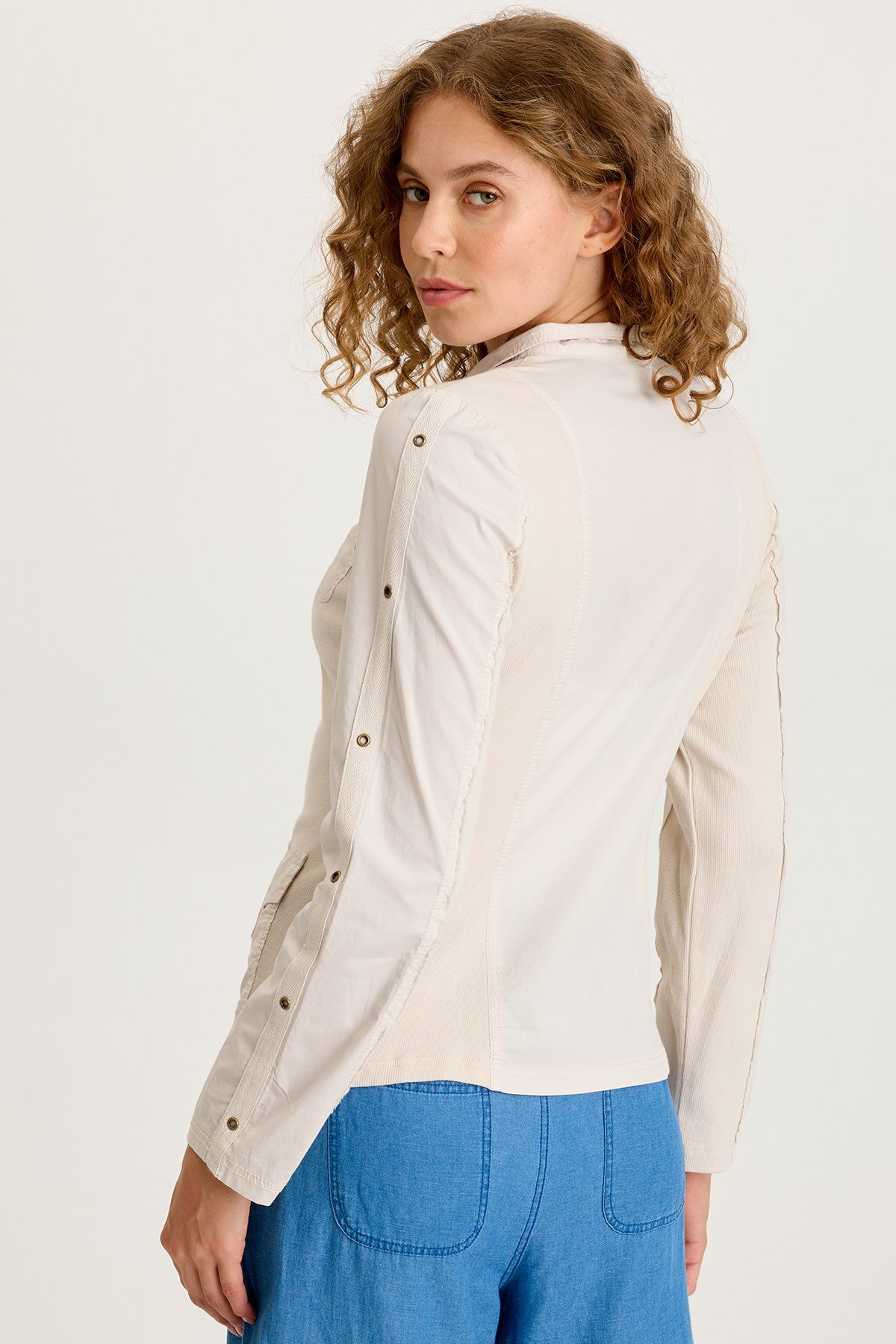 XCVI Murphy Poplin Fitted Zip-Up Jacket 