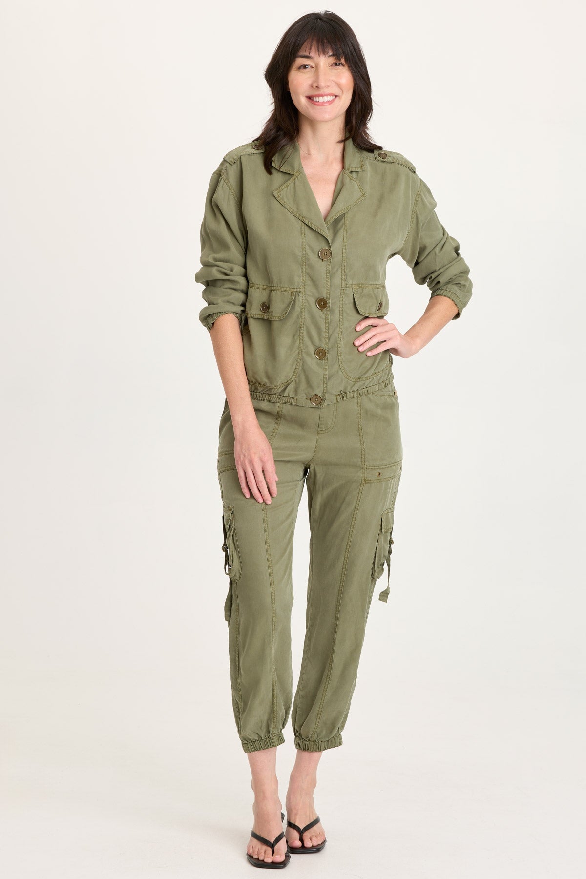 XCVI Olexa Twill Banded Cargo Pant 