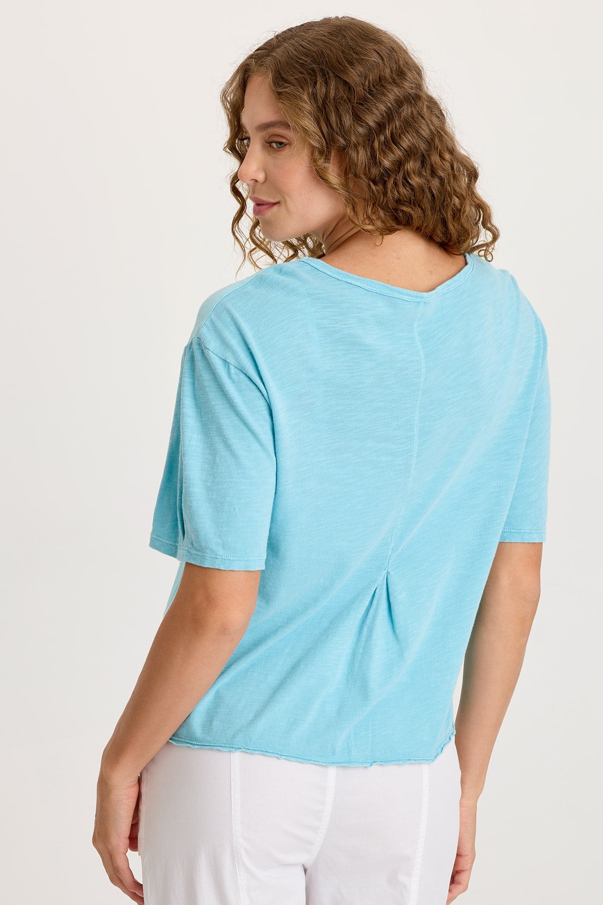 XCVI Esti Linen Short Sleeve Tee 