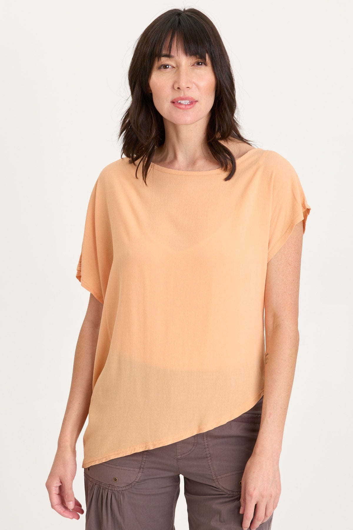 XCVI Helmi Asymmetrical Crepe Top 