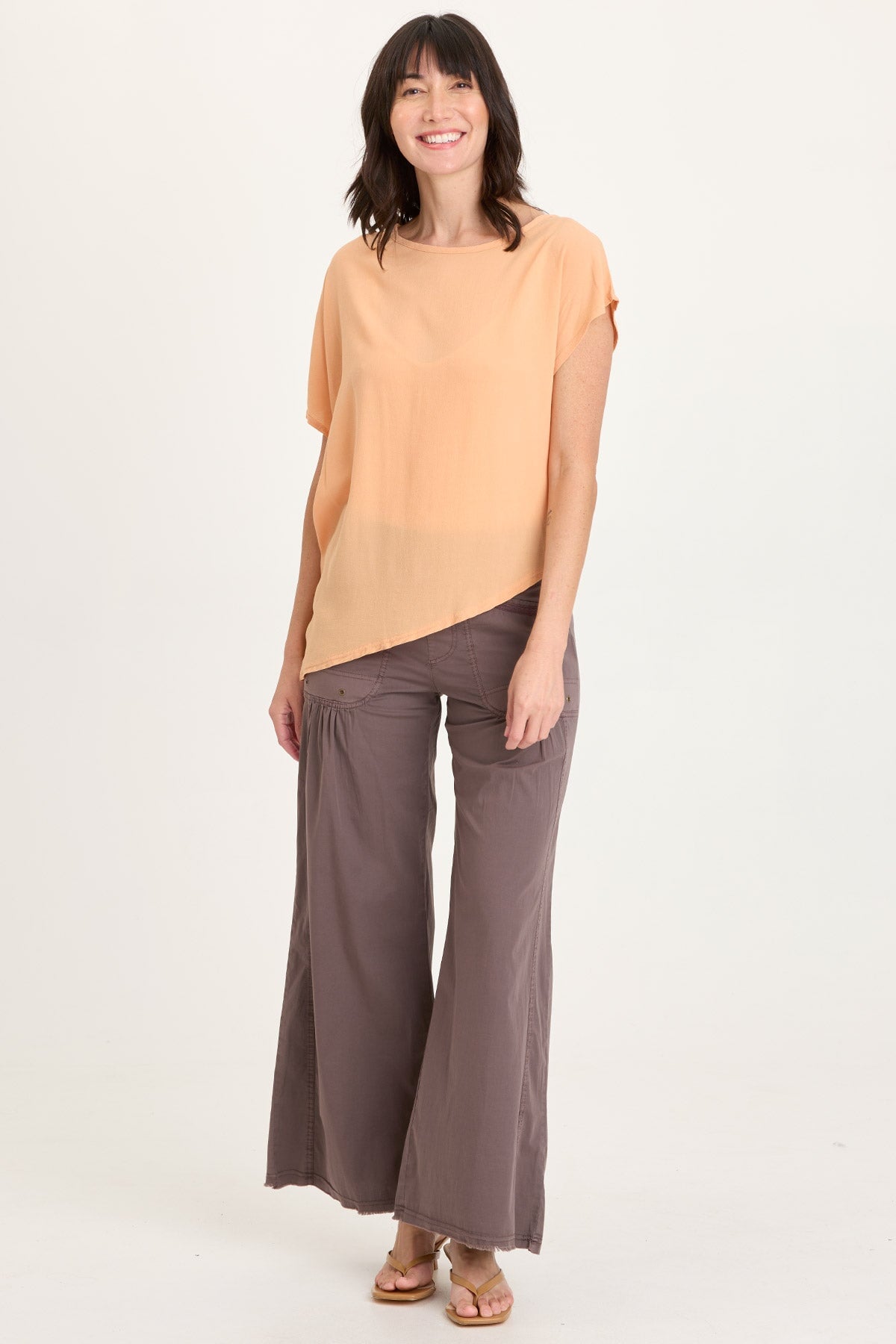 XCVI Helmi Asymmetrical Crepe Top 
