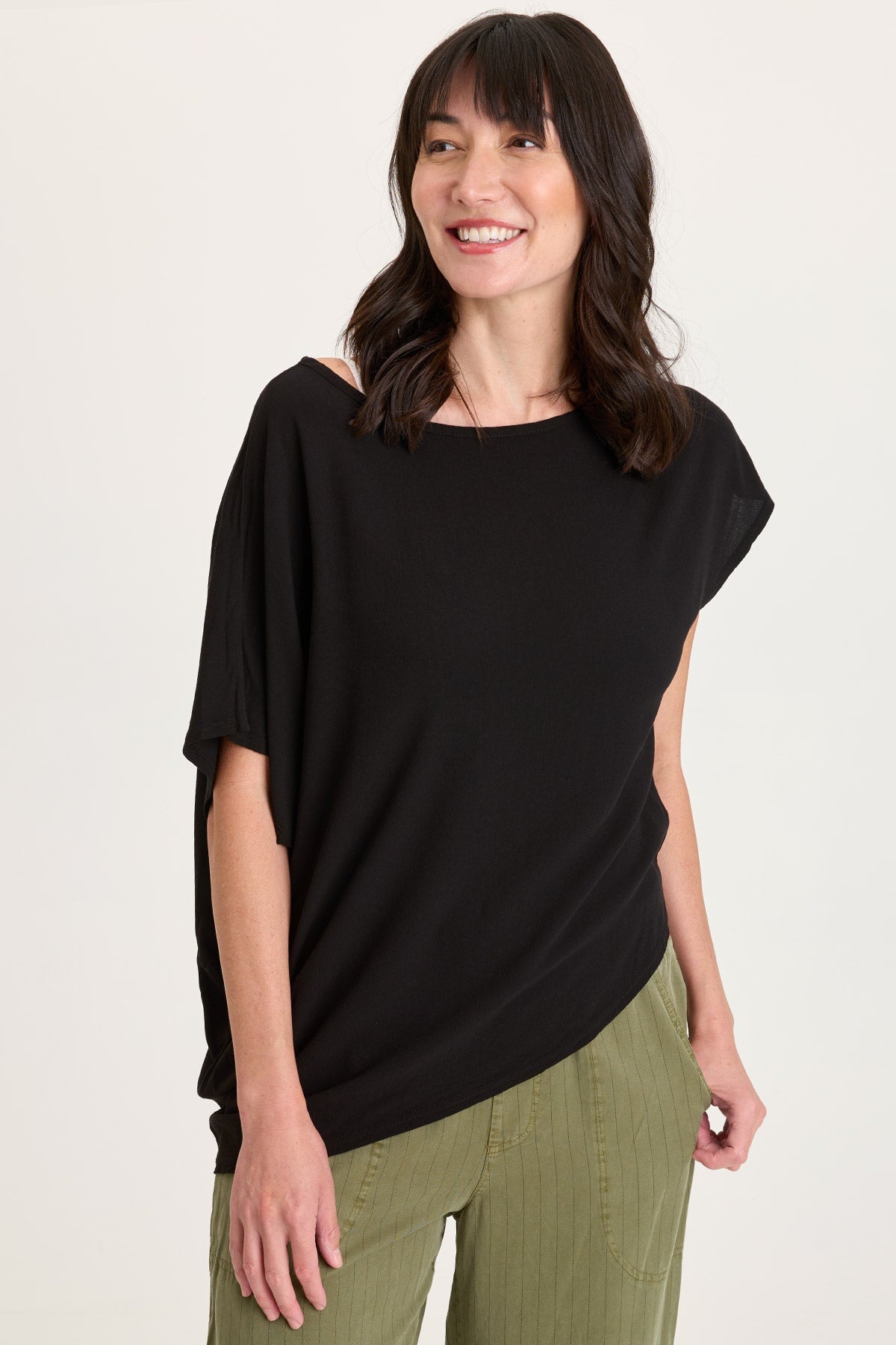 XCVI Helmi Asymmetrical Crepe Top 