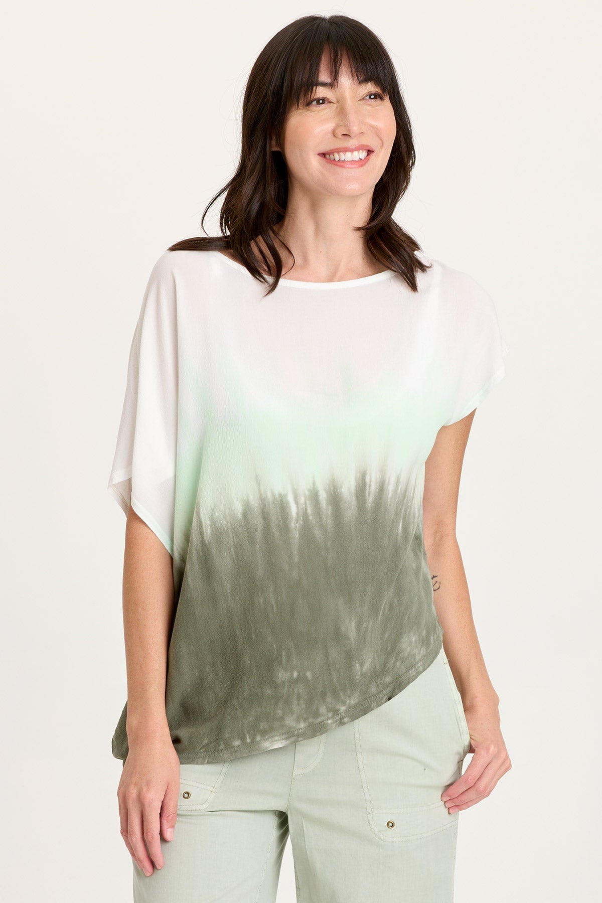 XCVI Helmi Asymmetrical Crepe Top 