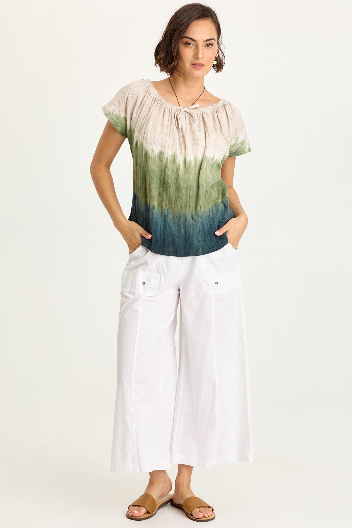 Wearables Gottfried Poplin Gaucho Crop 