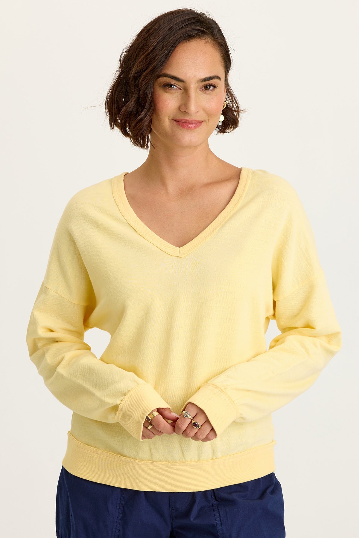 Wearables Rolin Terry V-Neck Pullover 