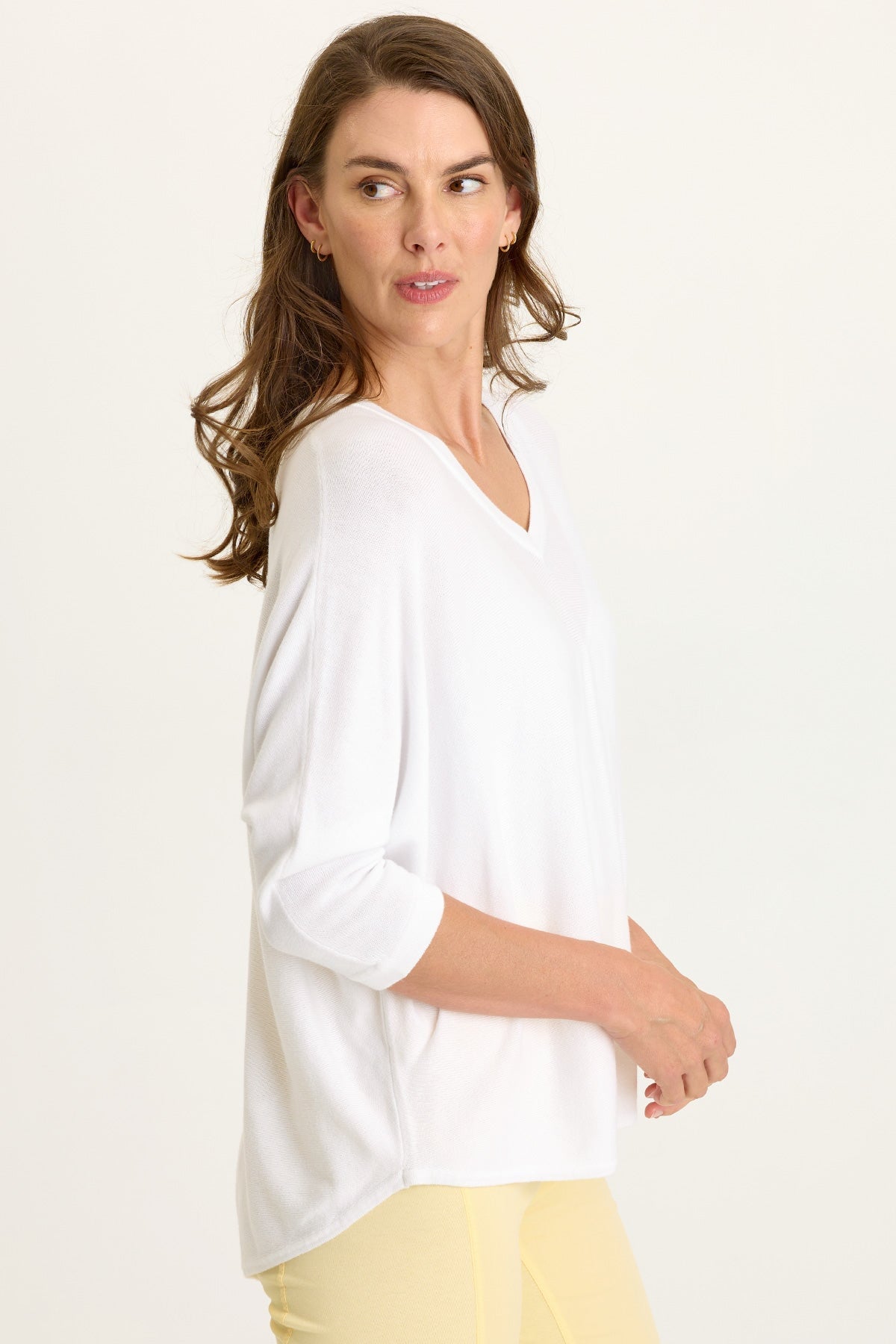 Wearables Zia Knit Dolman 3/4 Sleeve Top 