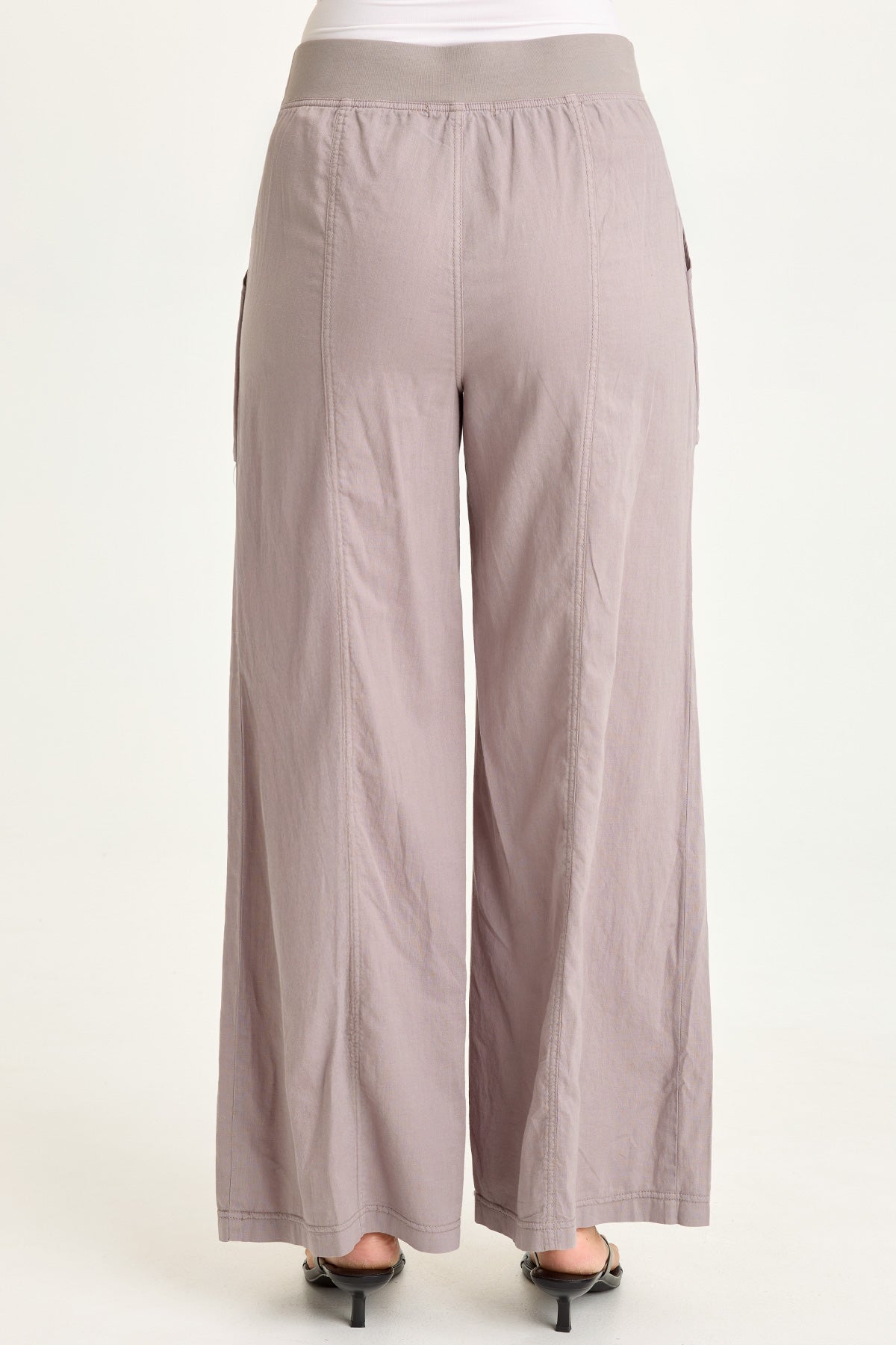 Wearables Charli Linen Inverted Box Pleat Pants 