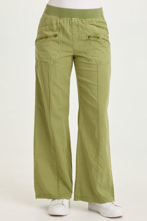 Wearables Torryn Cotton Linen Zipper Pockets Pull-On Pant