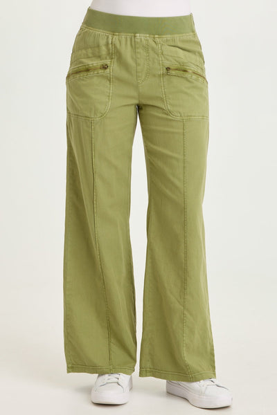 Wearables Torryn Cotton Linen Zipper Pockets Pull-On Pant