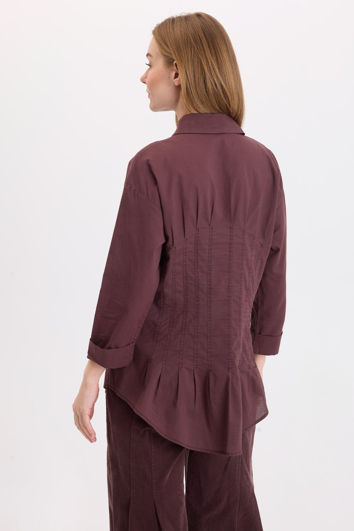 Wearables Ashlan Voile Sharkbite Blouse 