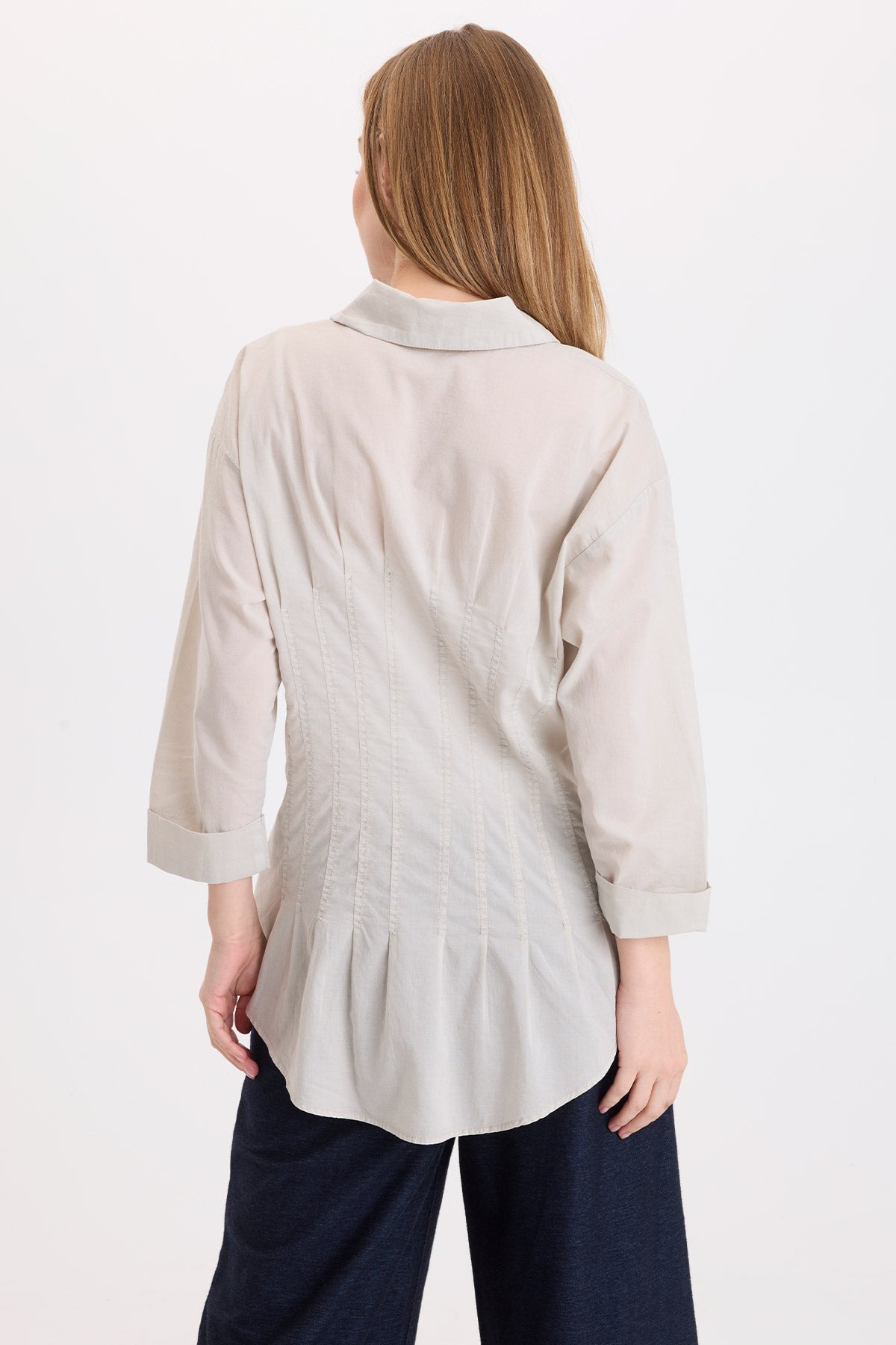 Wearables Ashlan Voile Sharkbite Blouse 