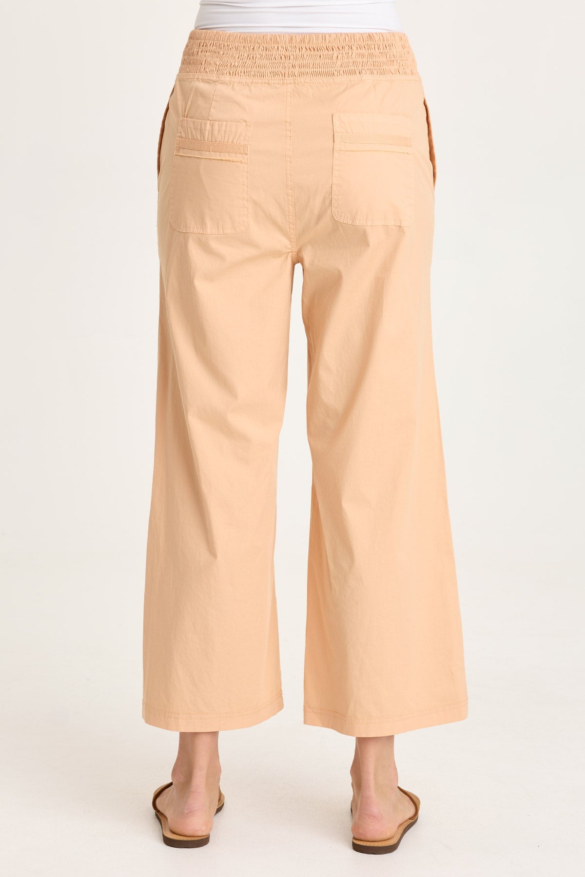 XCVI Artus Poplin Smocked Waist Crop 