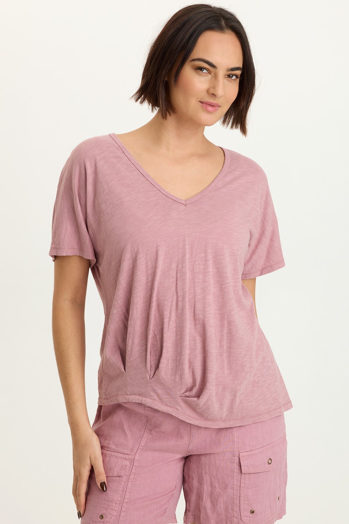 XCVI Anshel Jersey Wave Hem Tee 