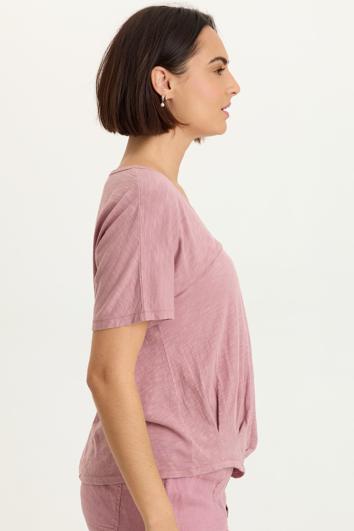 XCVI Anshel Jersey Wave Hem Tee 