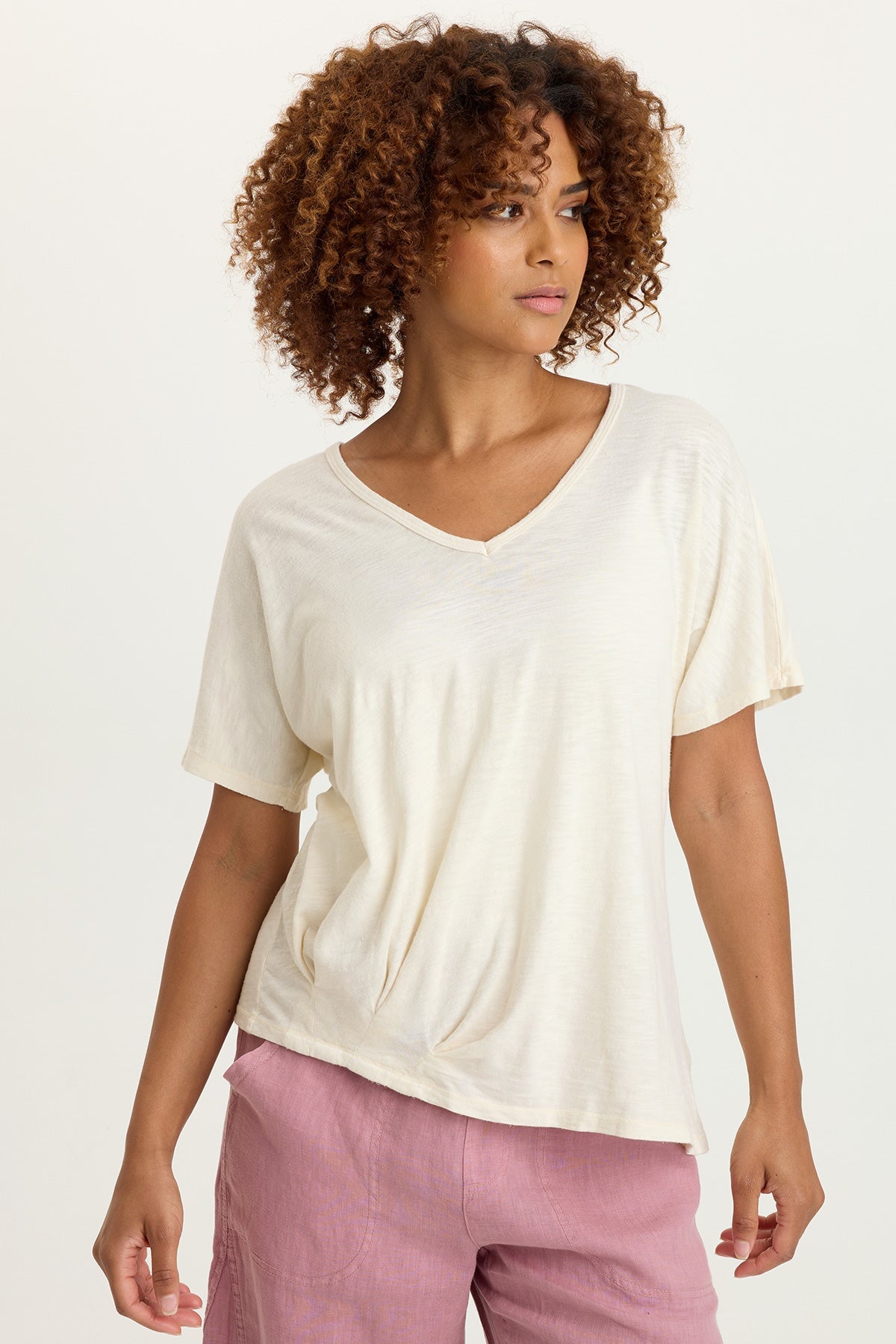XCVI Anshel Jersey Wave Hem Tee 