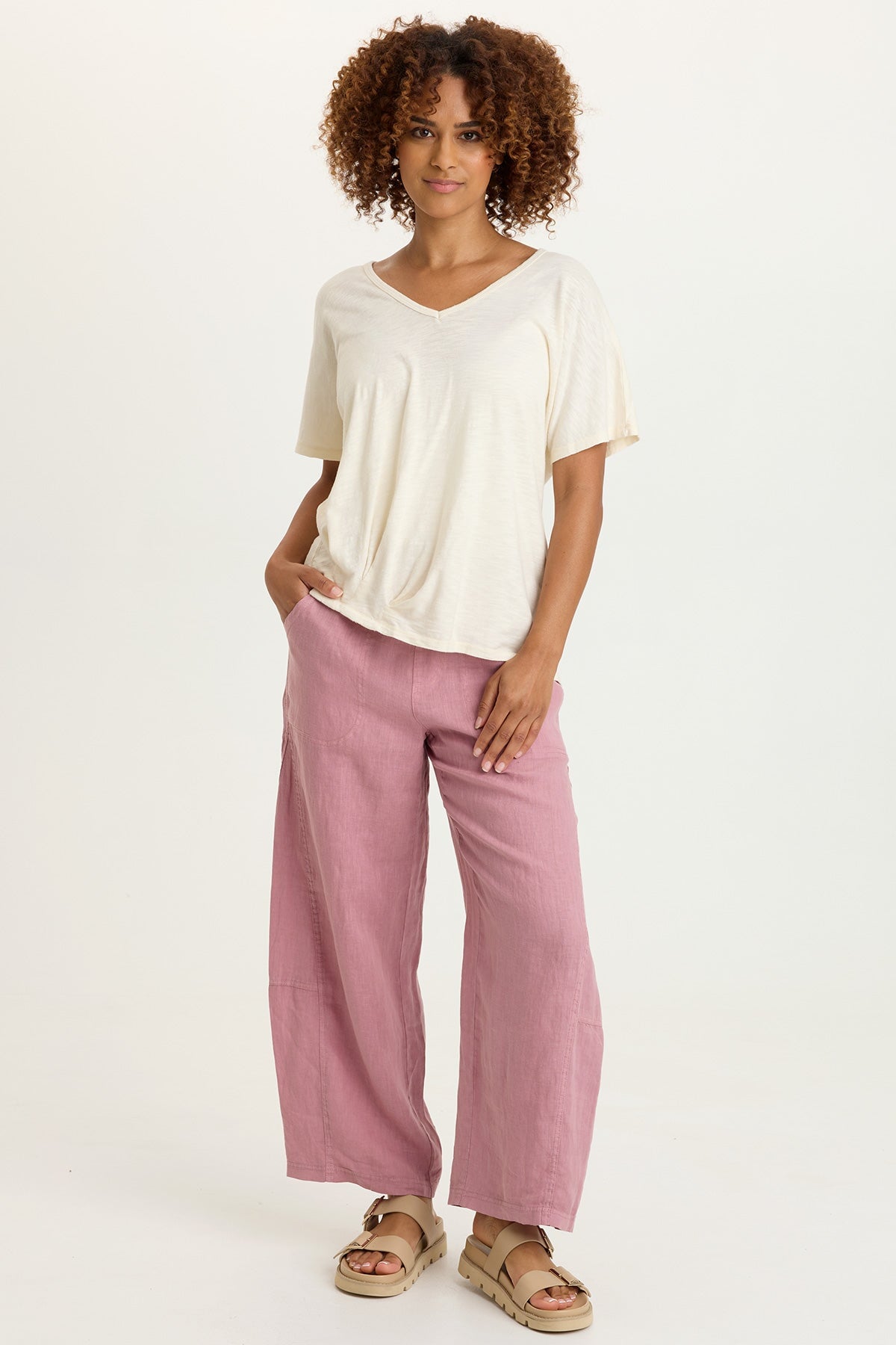 XCVI Anshel Jersey Wave Hem Tee 