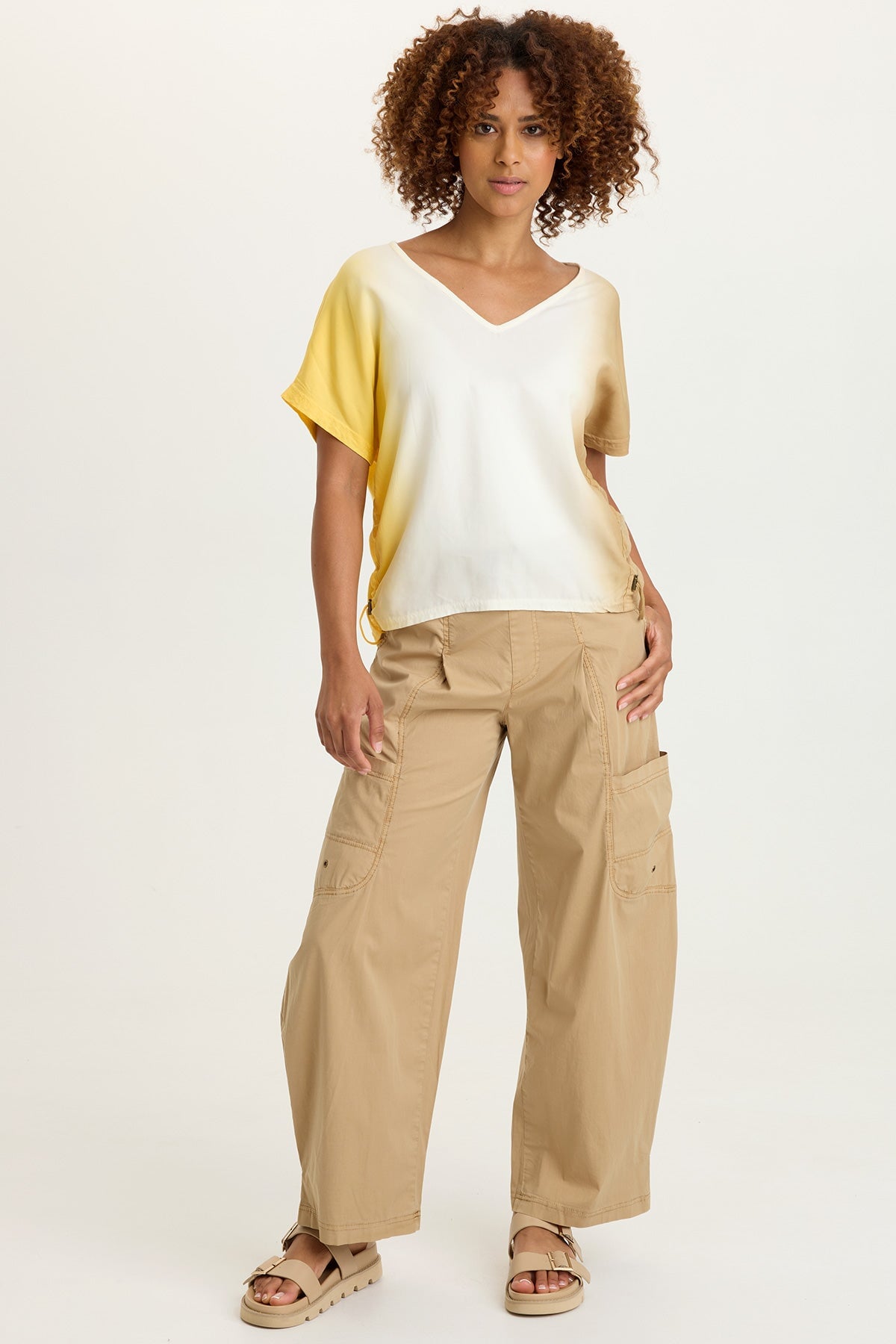 XCVI Pender Poplin Barrel Pant 