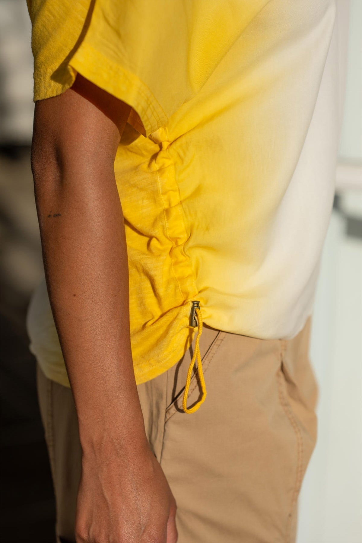 XCVI Dashell Twill Corded V-Neck Top 