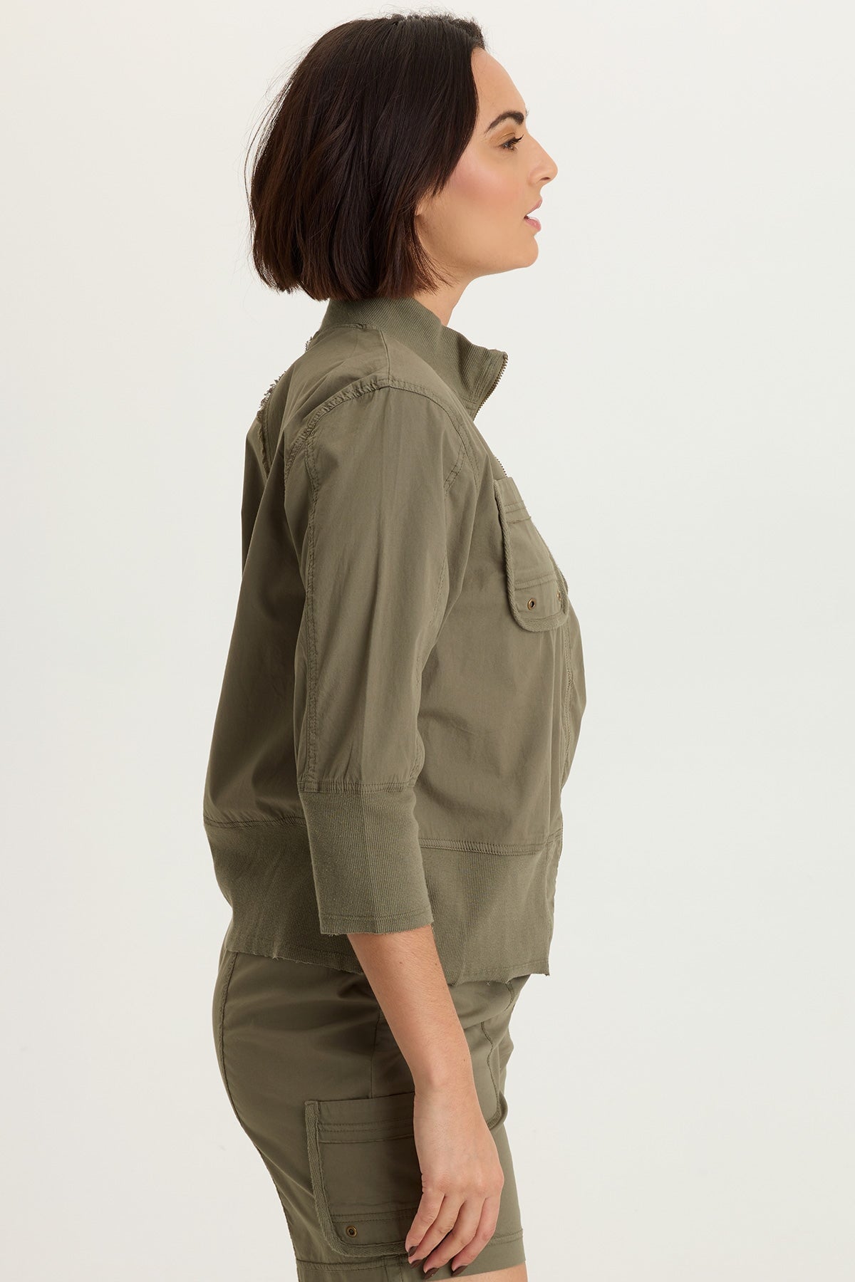 XCVI Kevone Poplin Bomber Jacket 