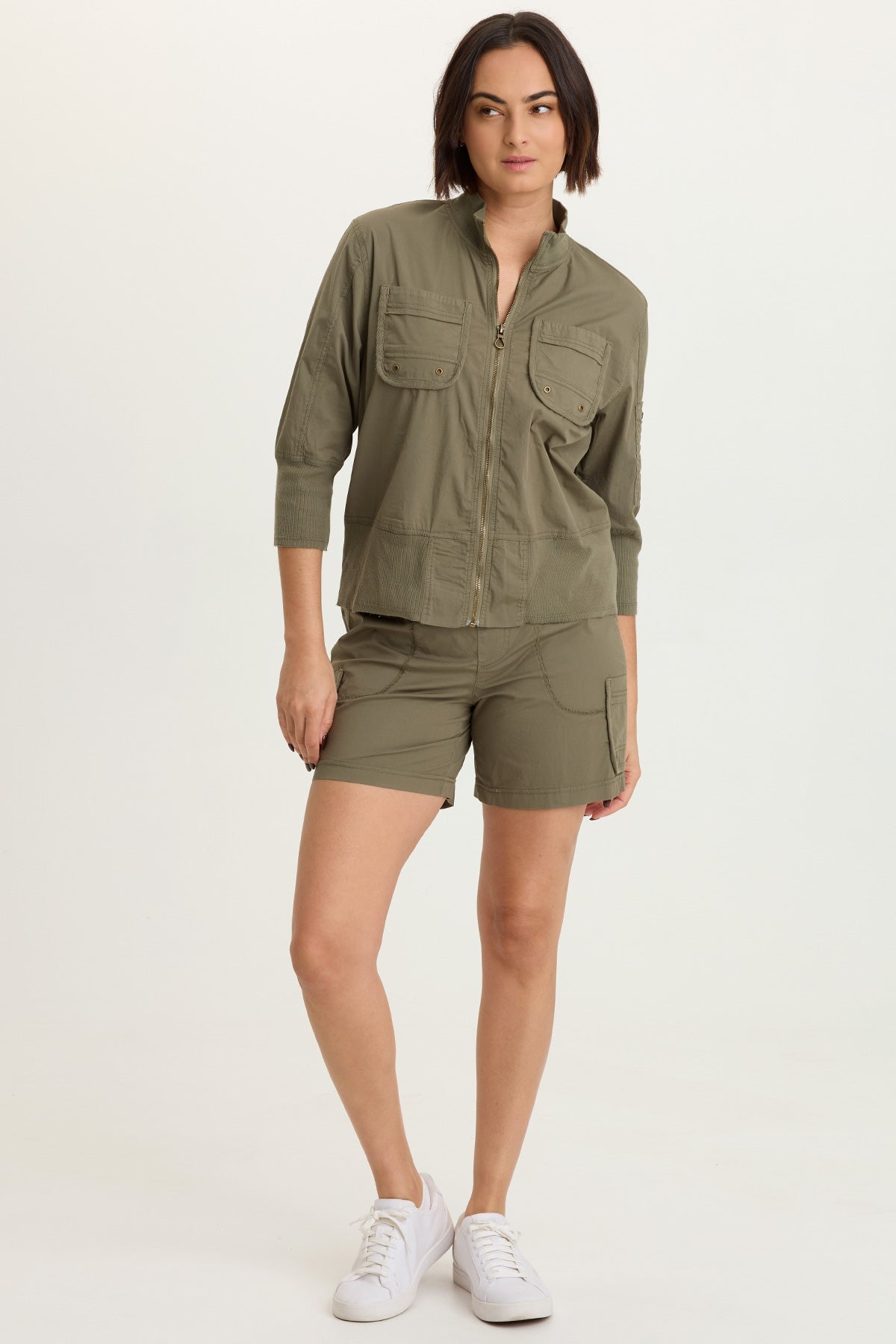 XCVI Kevone Poplin Bomber Jacket 