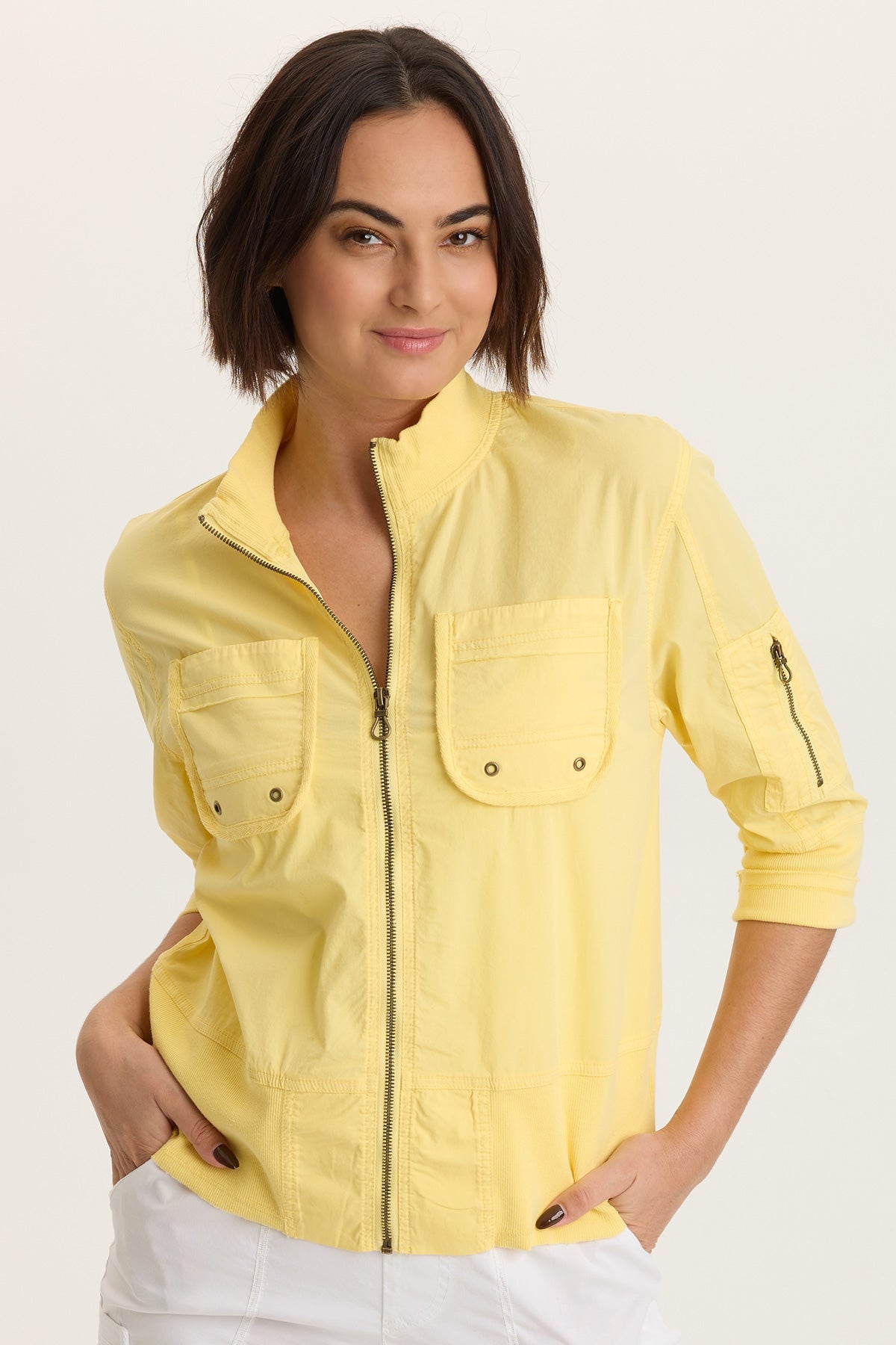 XCVI Kevone Poplin Bomber Jacket 