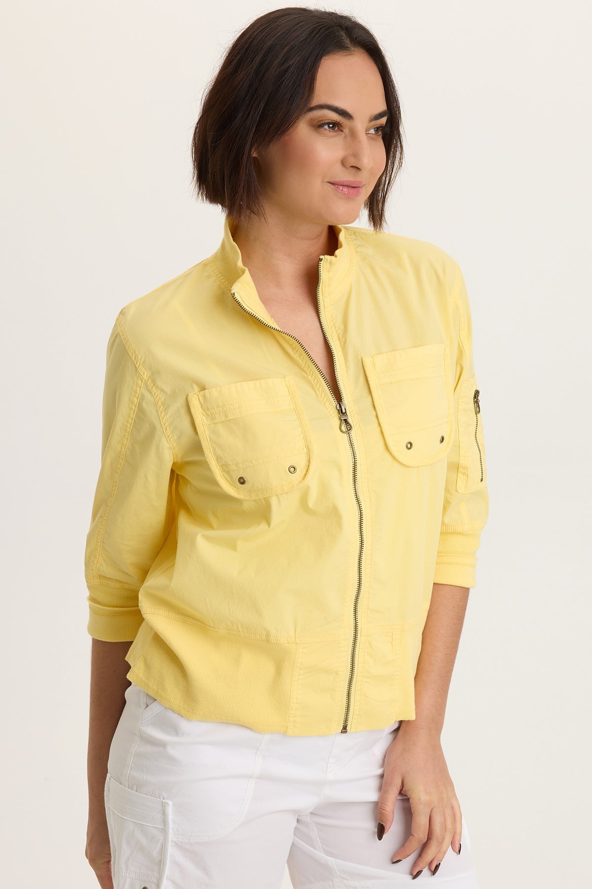 XCVI Kevone Poplin Bomber Jacket 