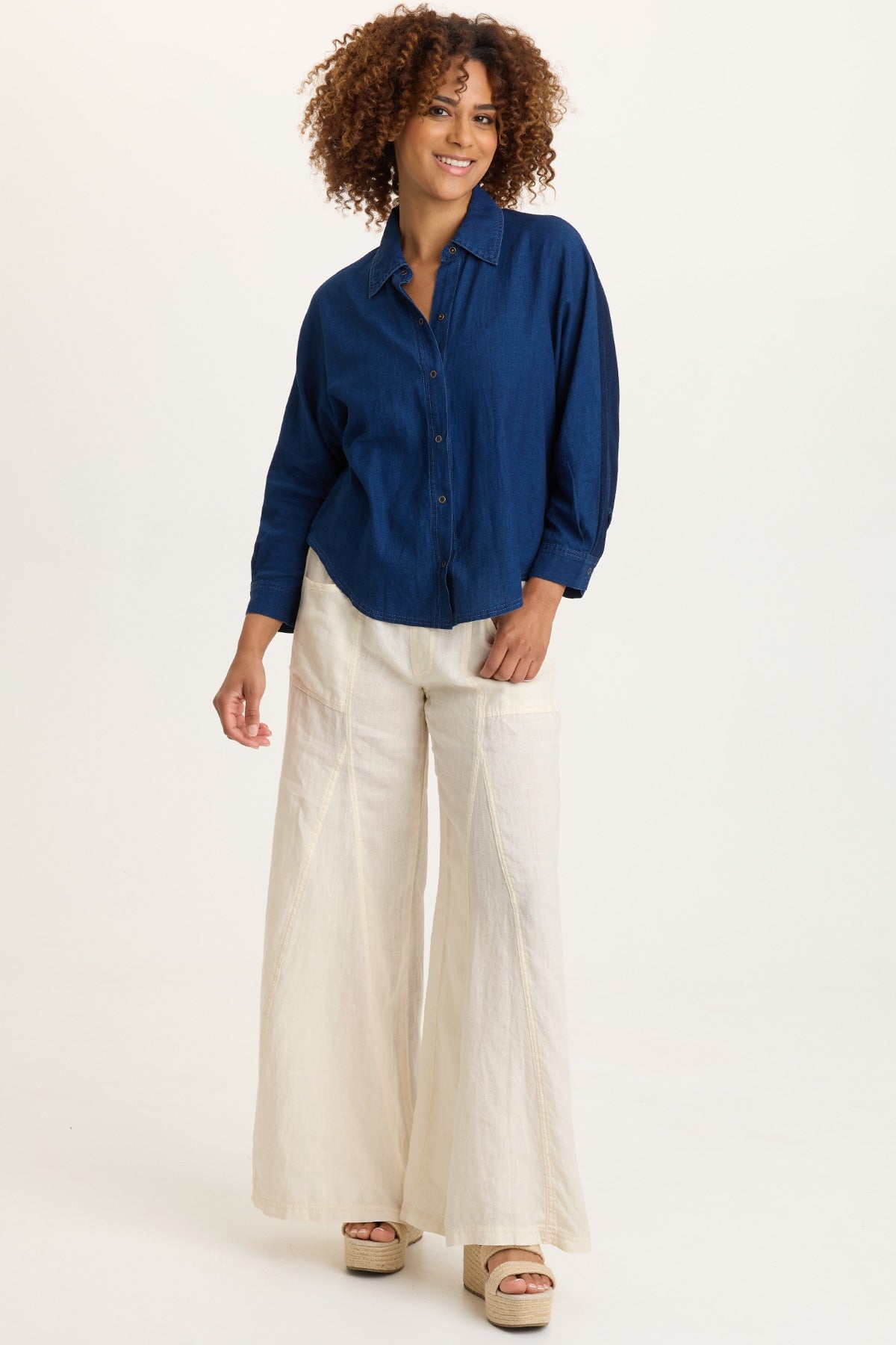 XCVI Elaine Linen Wide Leg Pant 