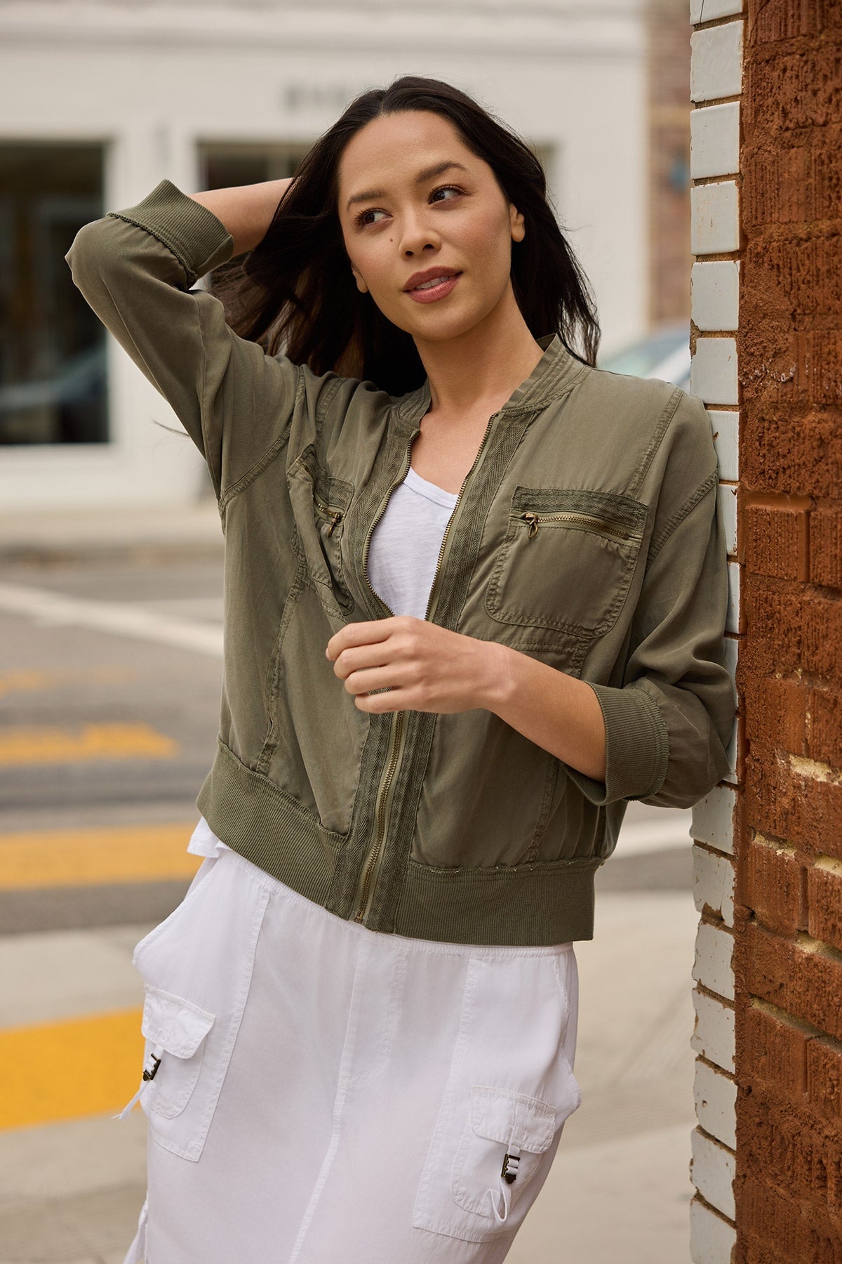 XCVI Wynton Twill Bomber Jacket 