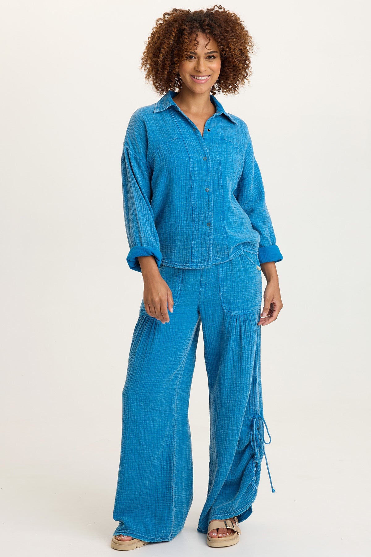 XCVI Muriel Gauze Wide-Leg Pant 