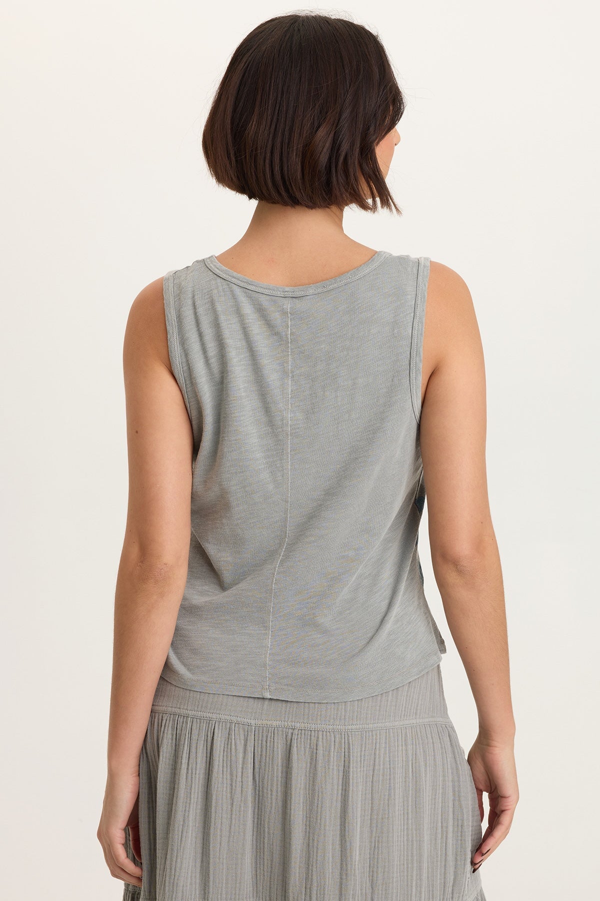 XCVI Printed Etano Jersey Tank 