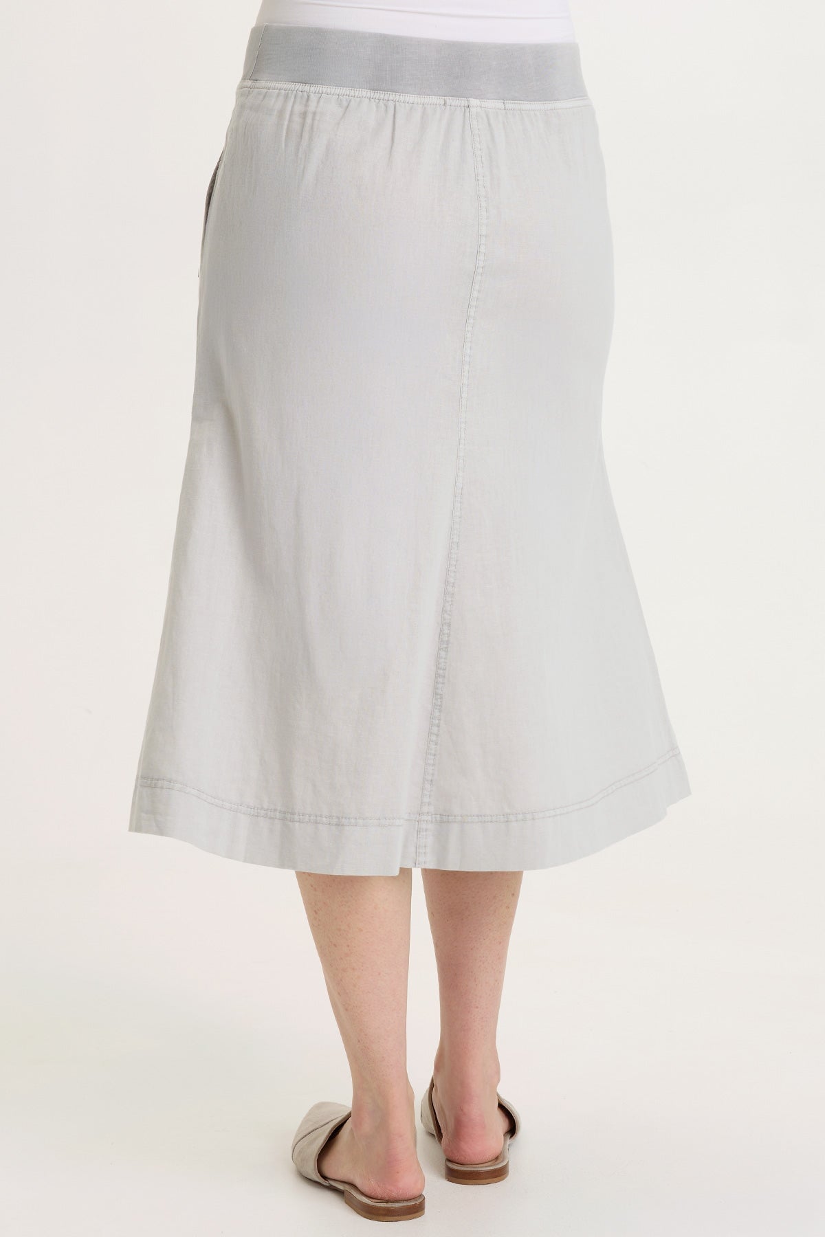 Wearables Parvati Cotton Linen Midi Skirt 