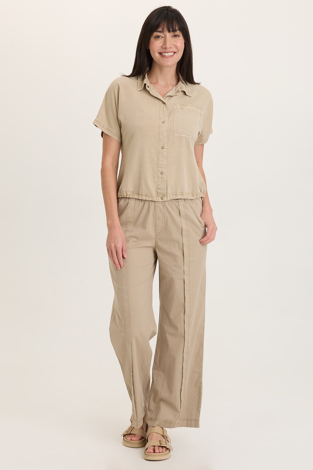 Wearables Zane Twill Snap-Up Top 