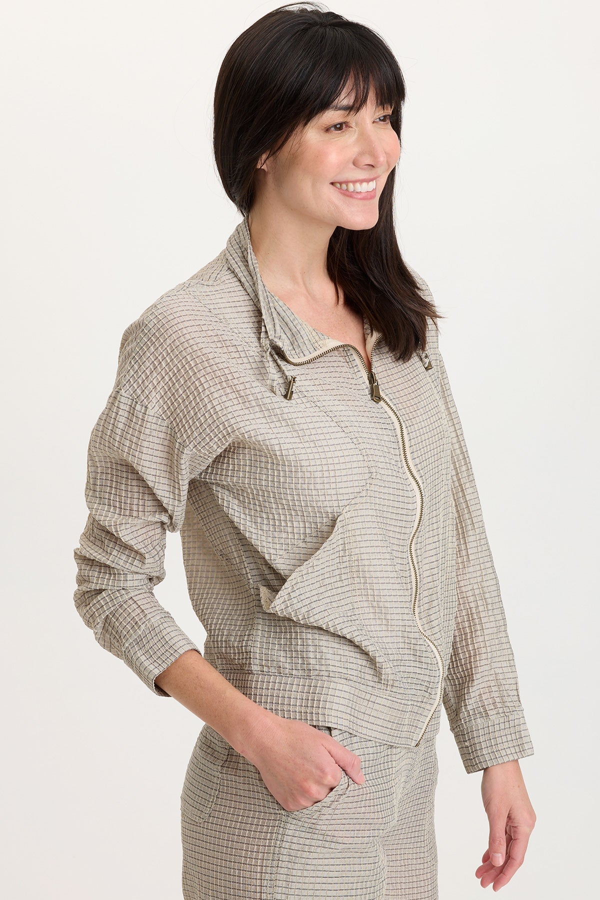 Wearables Ryker Waffle Weave Zip-Up Jacket 