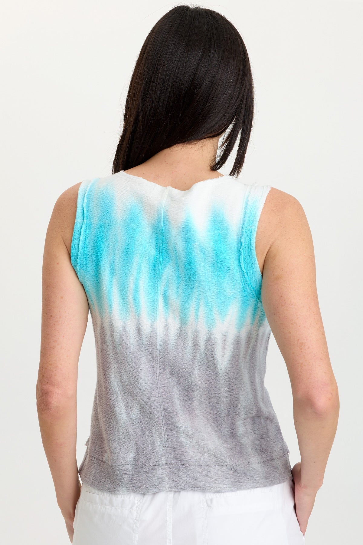 Wearables Ila Crepe Knit Raw Edge Tank 