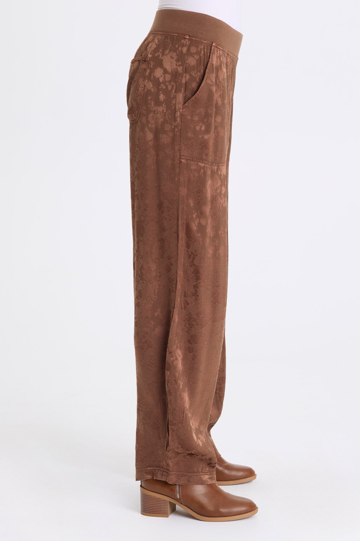 XCVI Tarquin Textured Satin Pleated Pant 