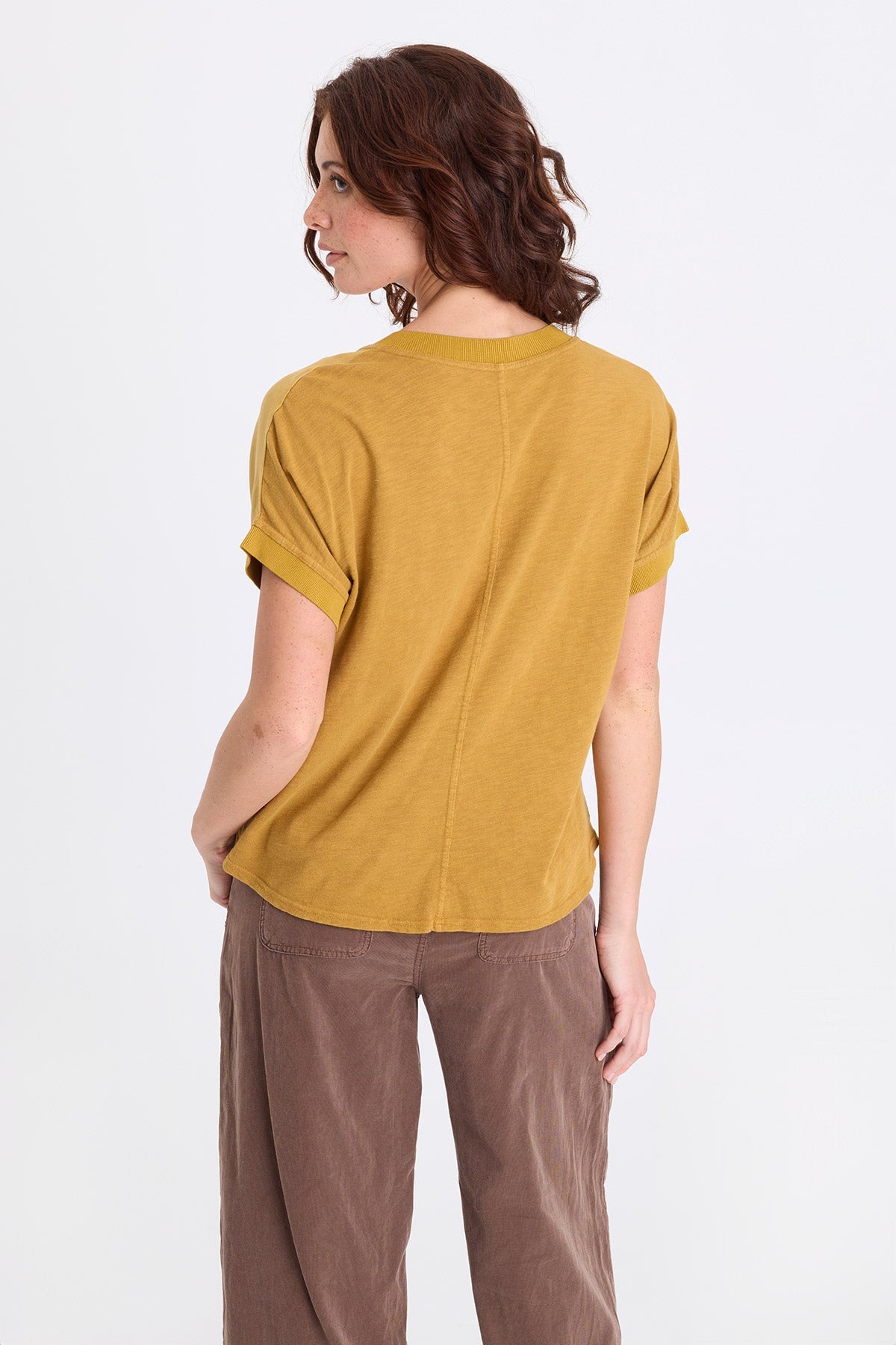 XCVI Hanno Soft Twill V-Neck Top 