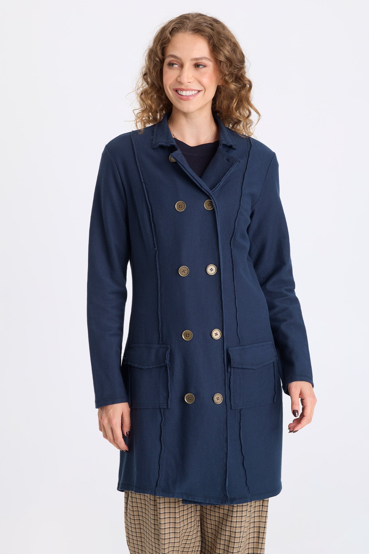 XCVI Roda Twill Knit Long Jacket 
