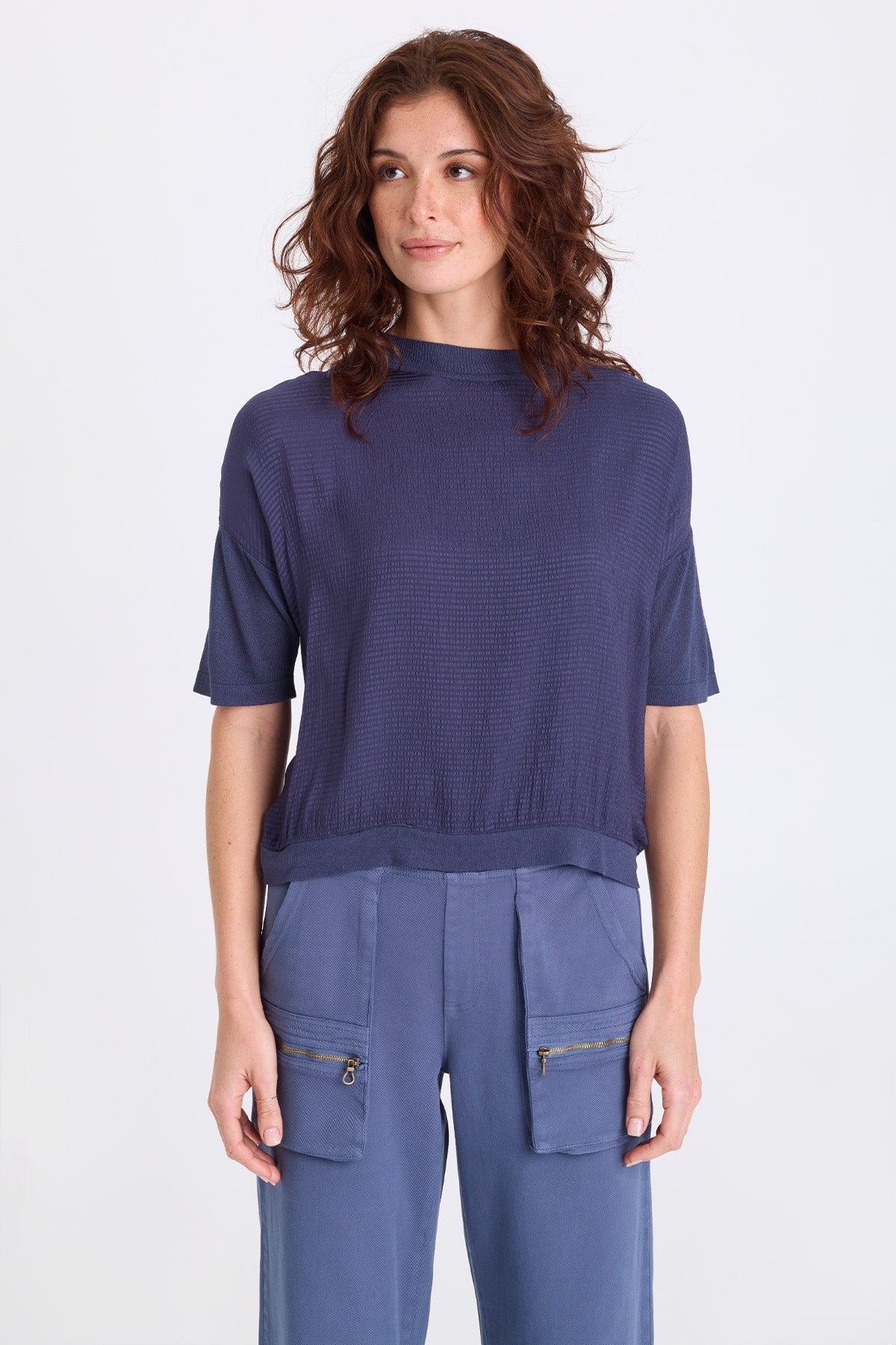 XCVI Basilia Vivi Stripe Short Sleeve Top 