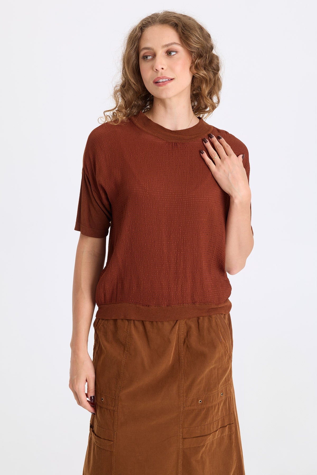 XCVI Basilia Vivi Stripe Short Sleeve Top 