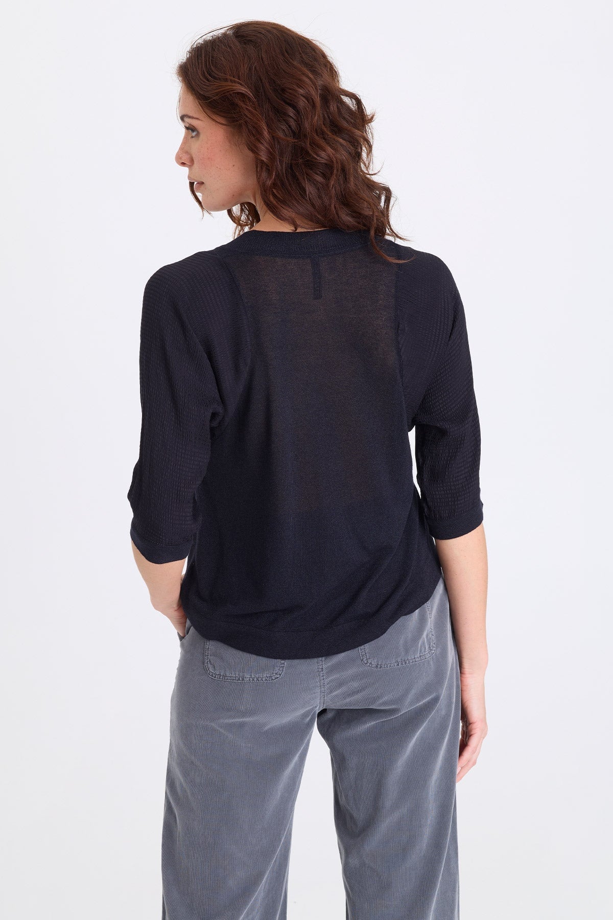 XCVI Mer Vivi Stripe V-Neck Top 