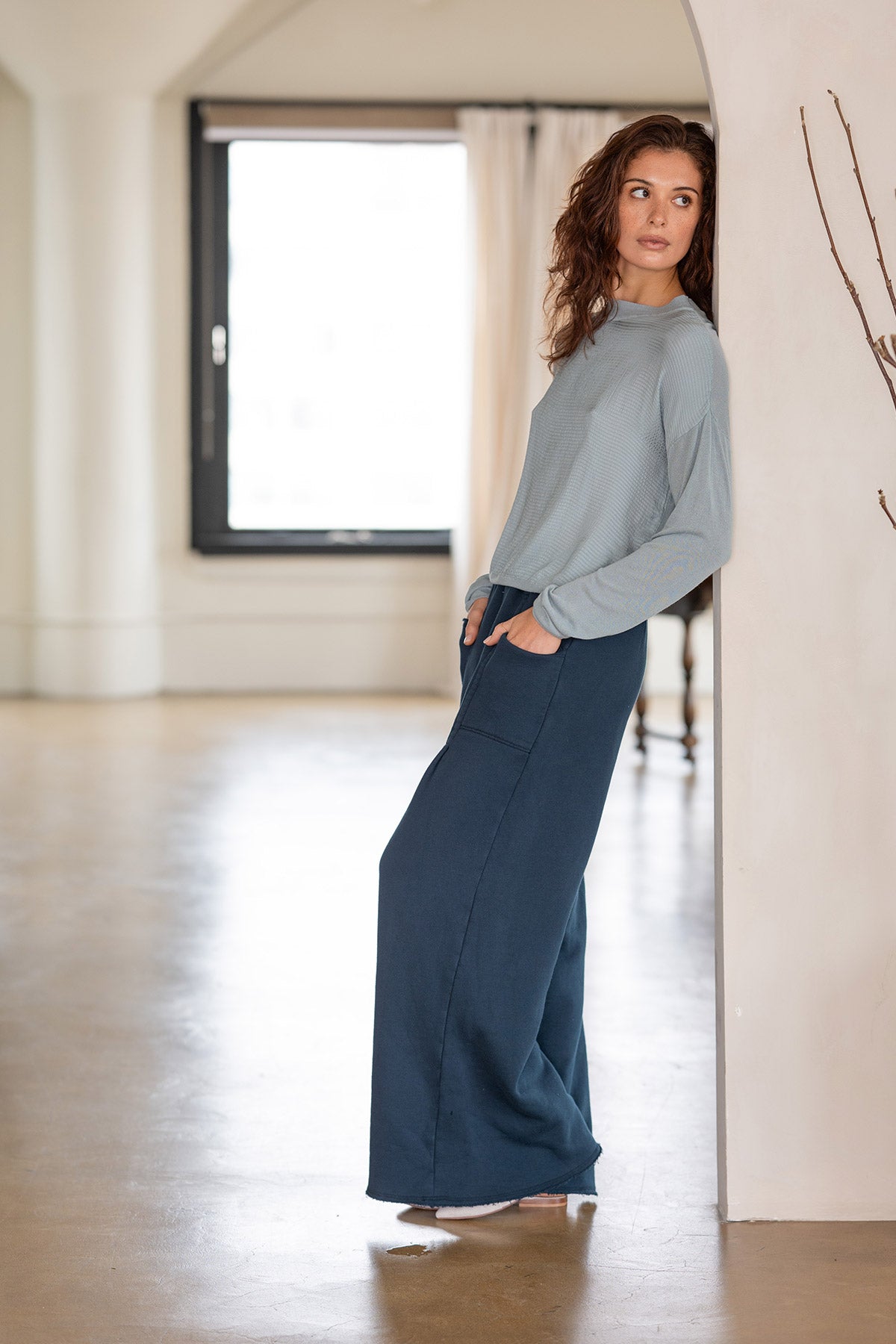 Aarav Fleece Wide-Leg Pant
