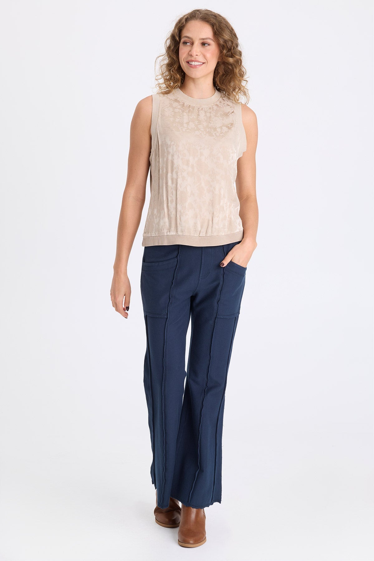 XCVI Lucius Twill Knit Flare Pant 