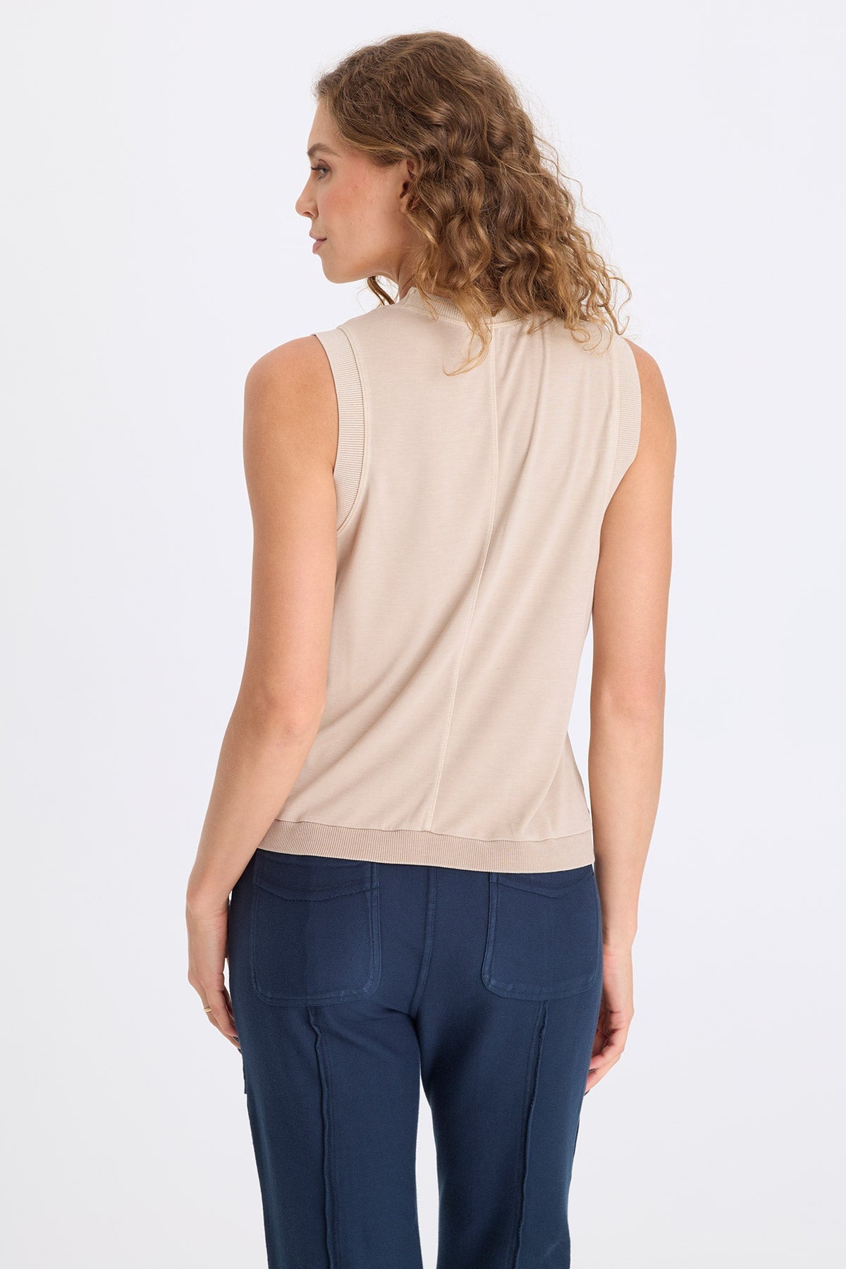 XCVI Helios Textured Satin Tank 